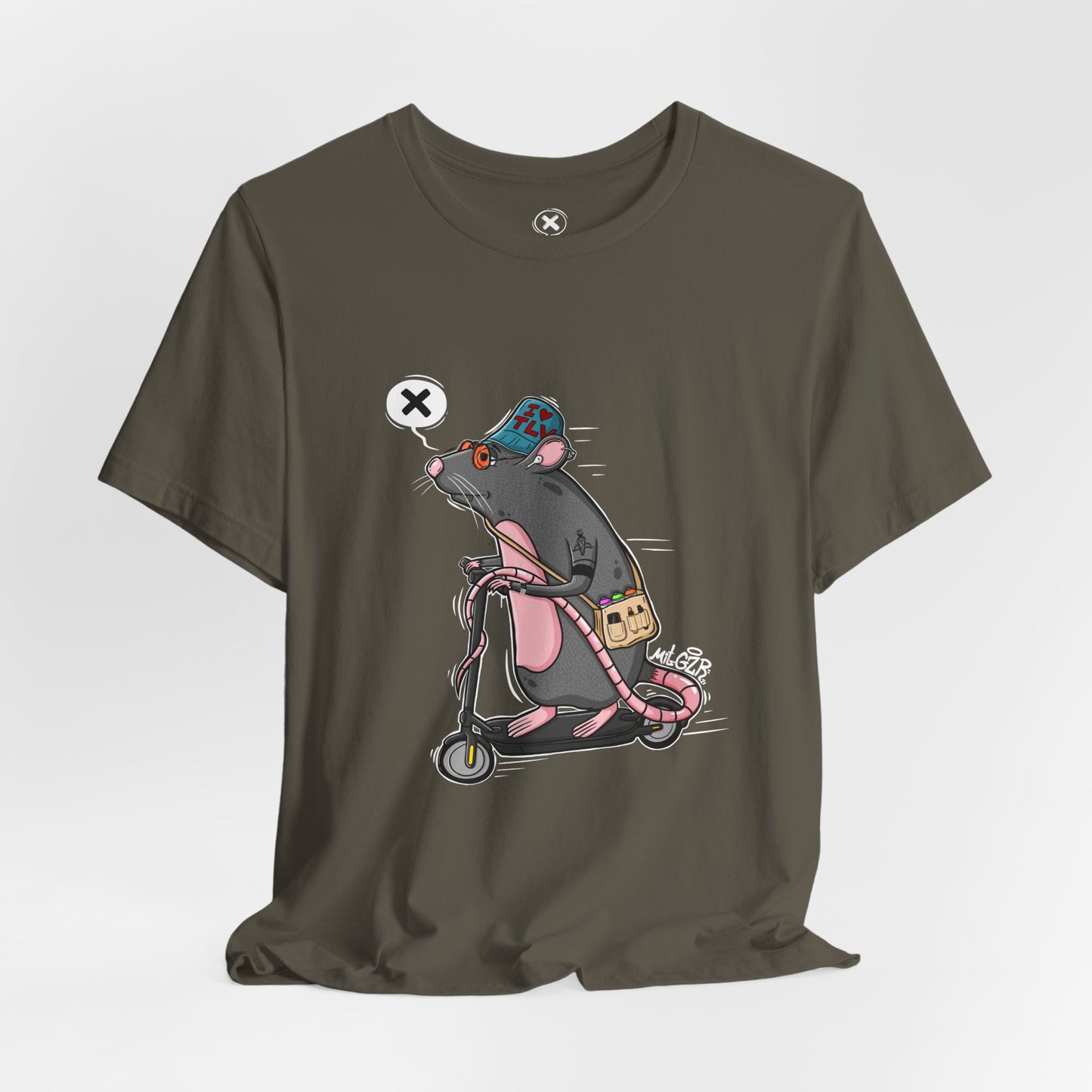TLV Street Rat | Unisex Shirt | Streetwear | Cartoon Graphic Tee | Funny Gift