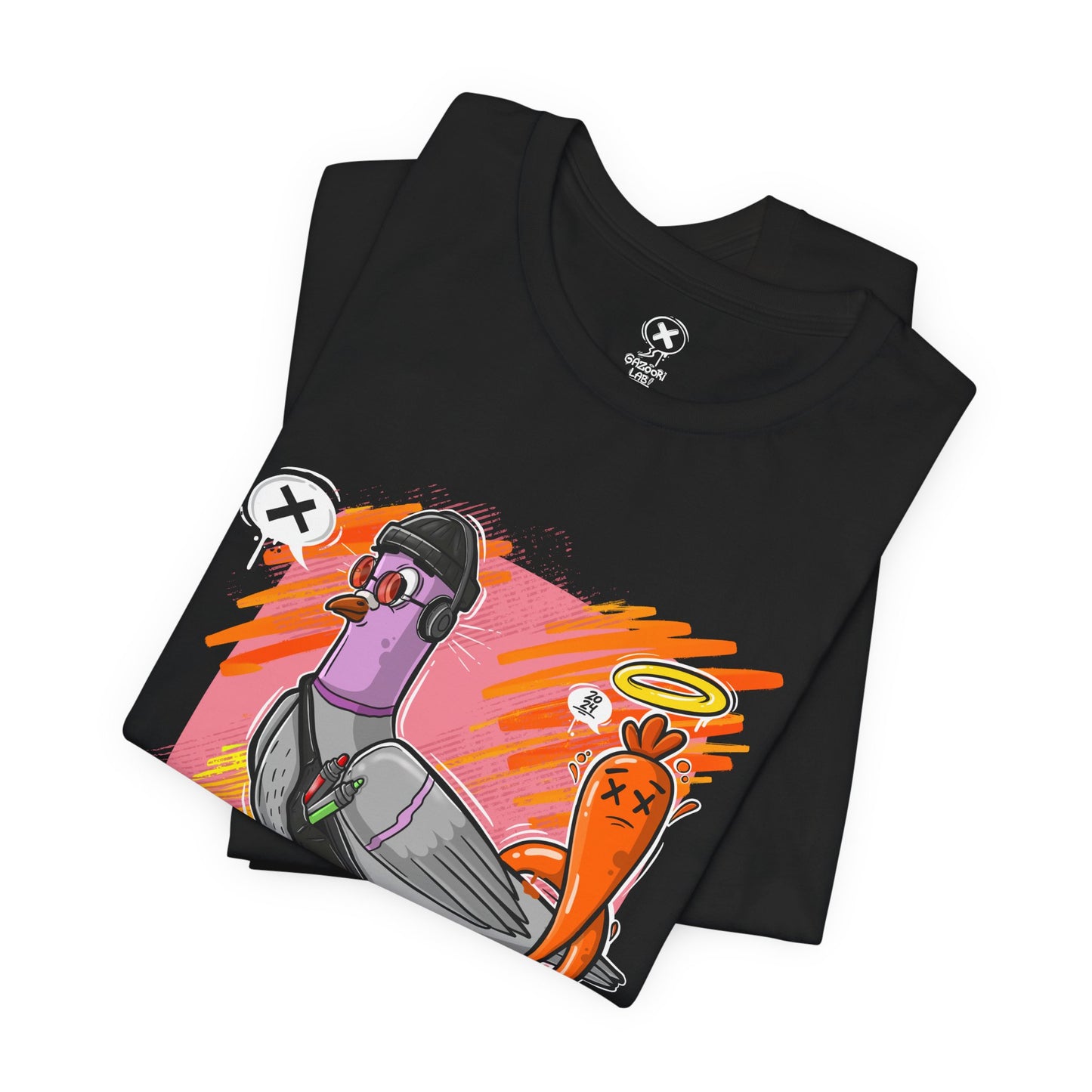 Street Artist Pigeon | Unisex Shirt | Streetwear | Cartoon Graphic Tee | Funny Gift