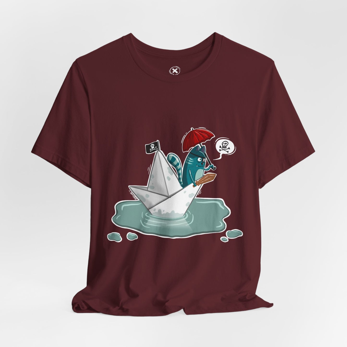 Pirate Cat unisex shirt | Funny Cat Shirt | Cartoon Adventure Tee | Streetwear Style | Gift for Friends