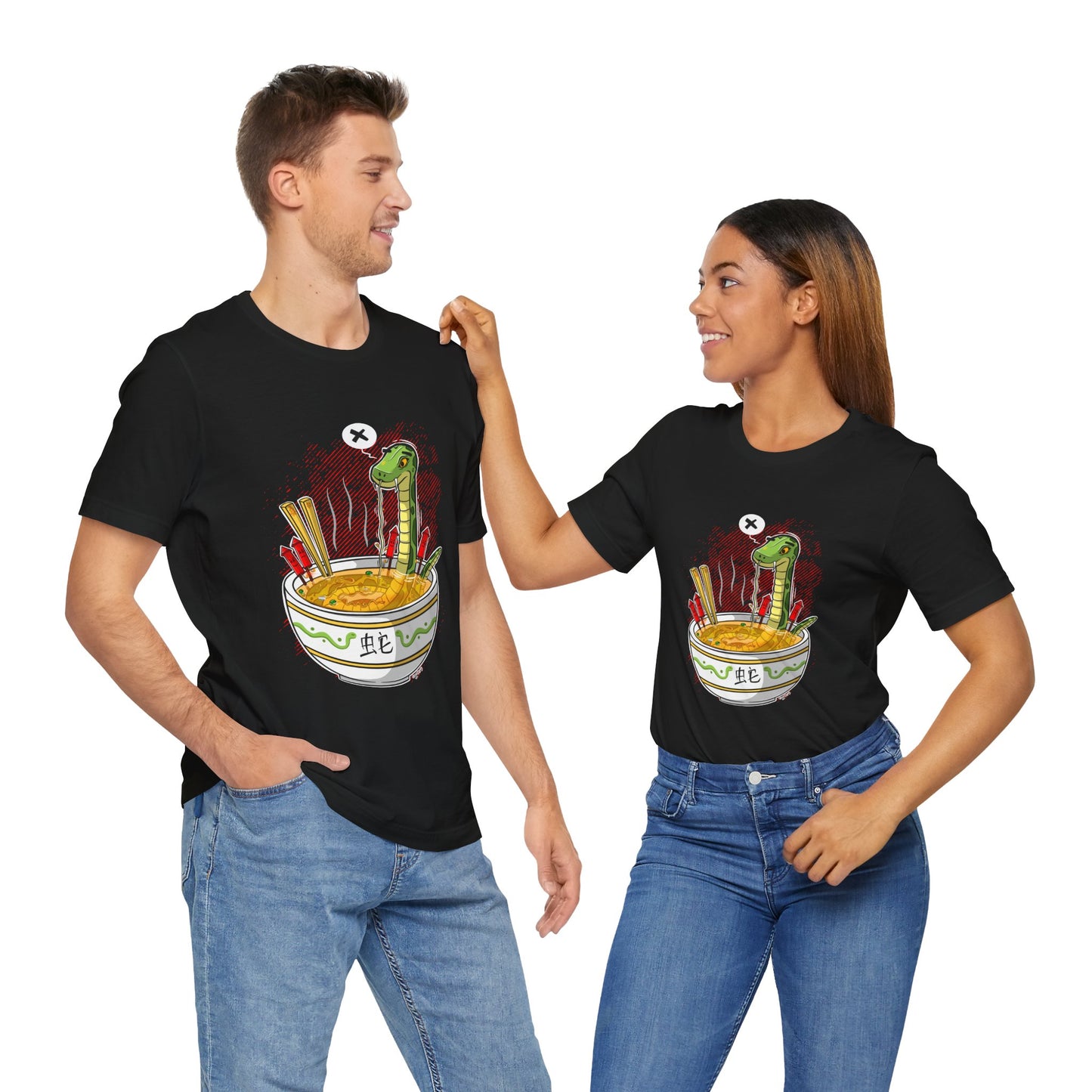 Ramen Snake | Unisex Shirt | Streetwear | Cartoon Graphic Tee | Funny Gift
