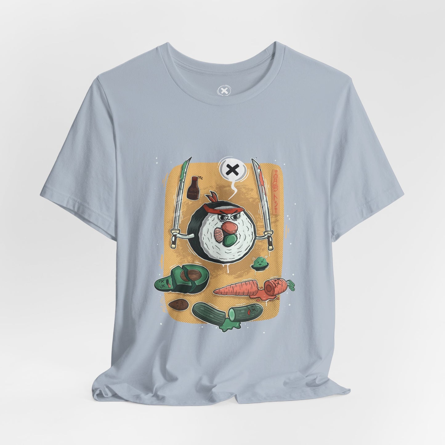 Ninja Sushi | Unisex Shirt | Streetwear | Cartoon Graphic Tee | Funny Gift