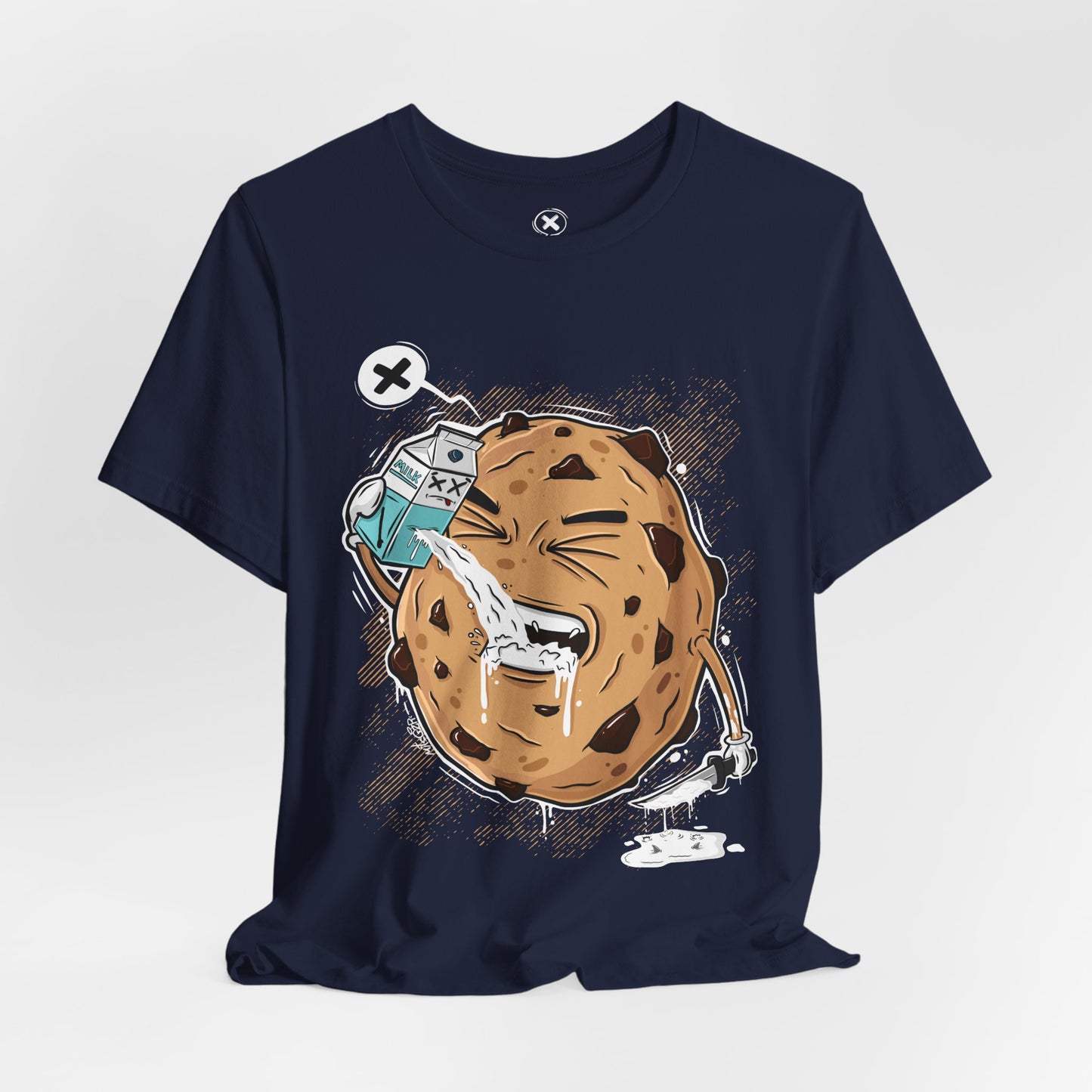 Milk & Cookie | Funny Food Shirt | Dark Humor Tee | Streetwear Style | Gift for Friends