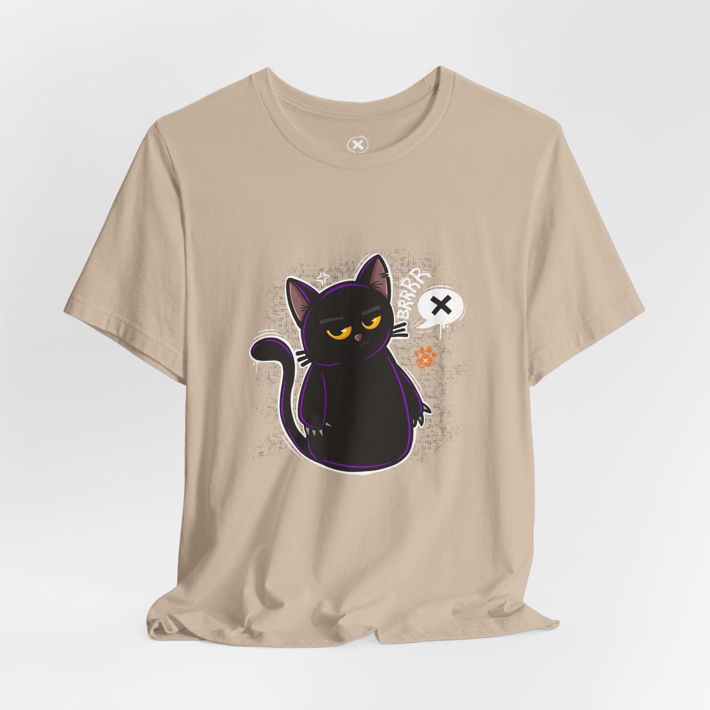 Grumpy Black Cat | Unisex Shirt | Streetwear | Cartoon Graphic Tee | Funny Gift