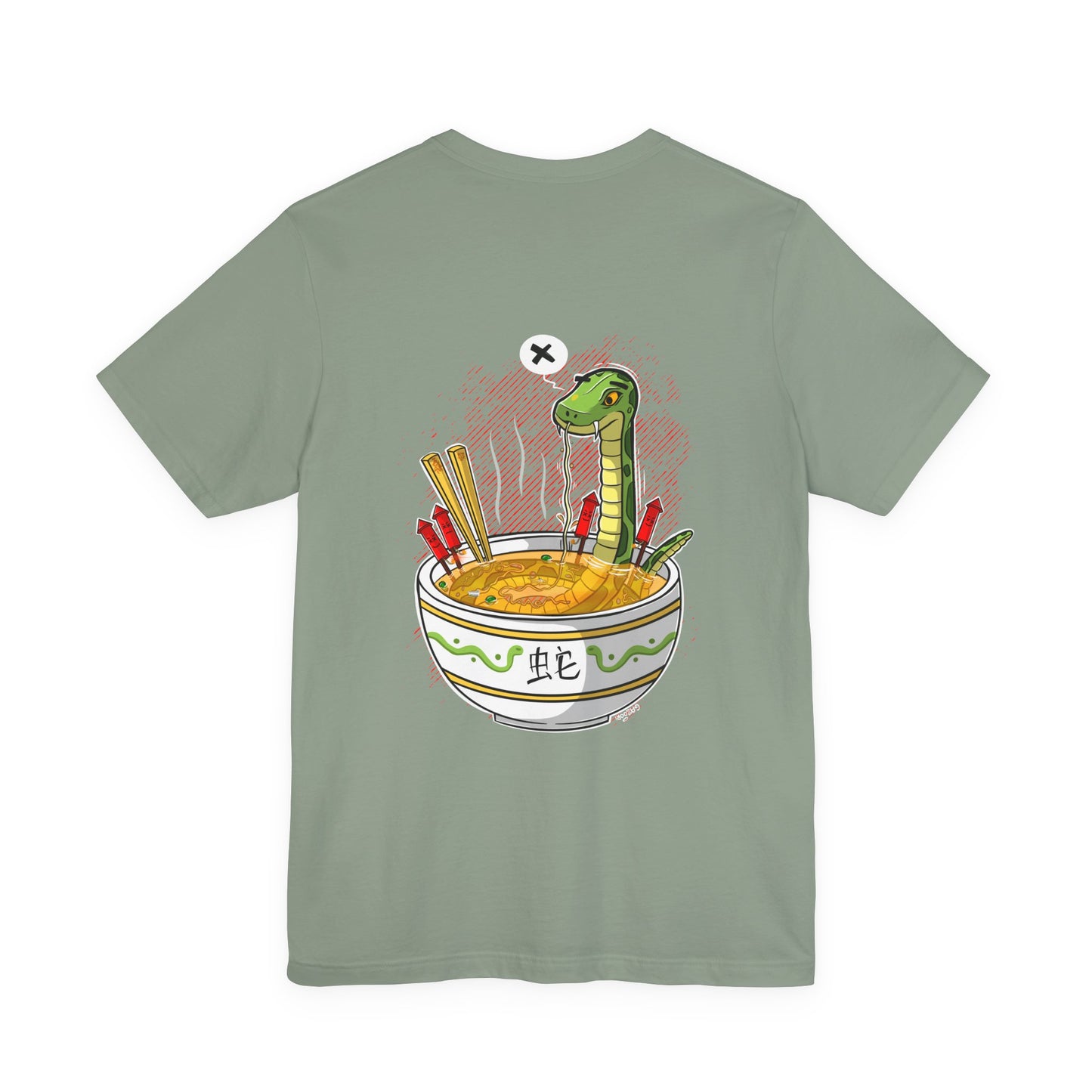 Ramen Snake | Unisex Shirt | Streetwear | Cartoon Graphic Tee | Funny Gift