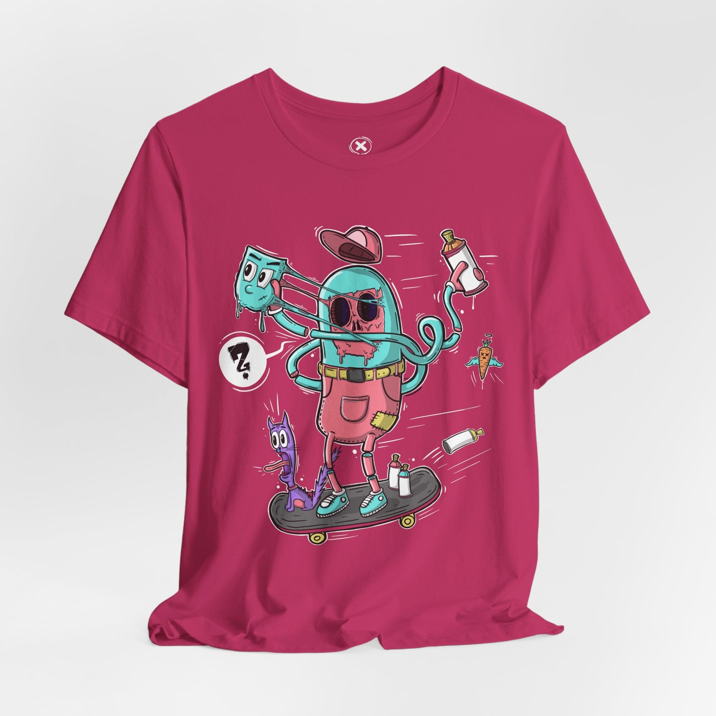 Mask Off Tee | Weird Skater Shirt | Funny Spray Can Graphic T-Shirt | Unisex Streetwear
