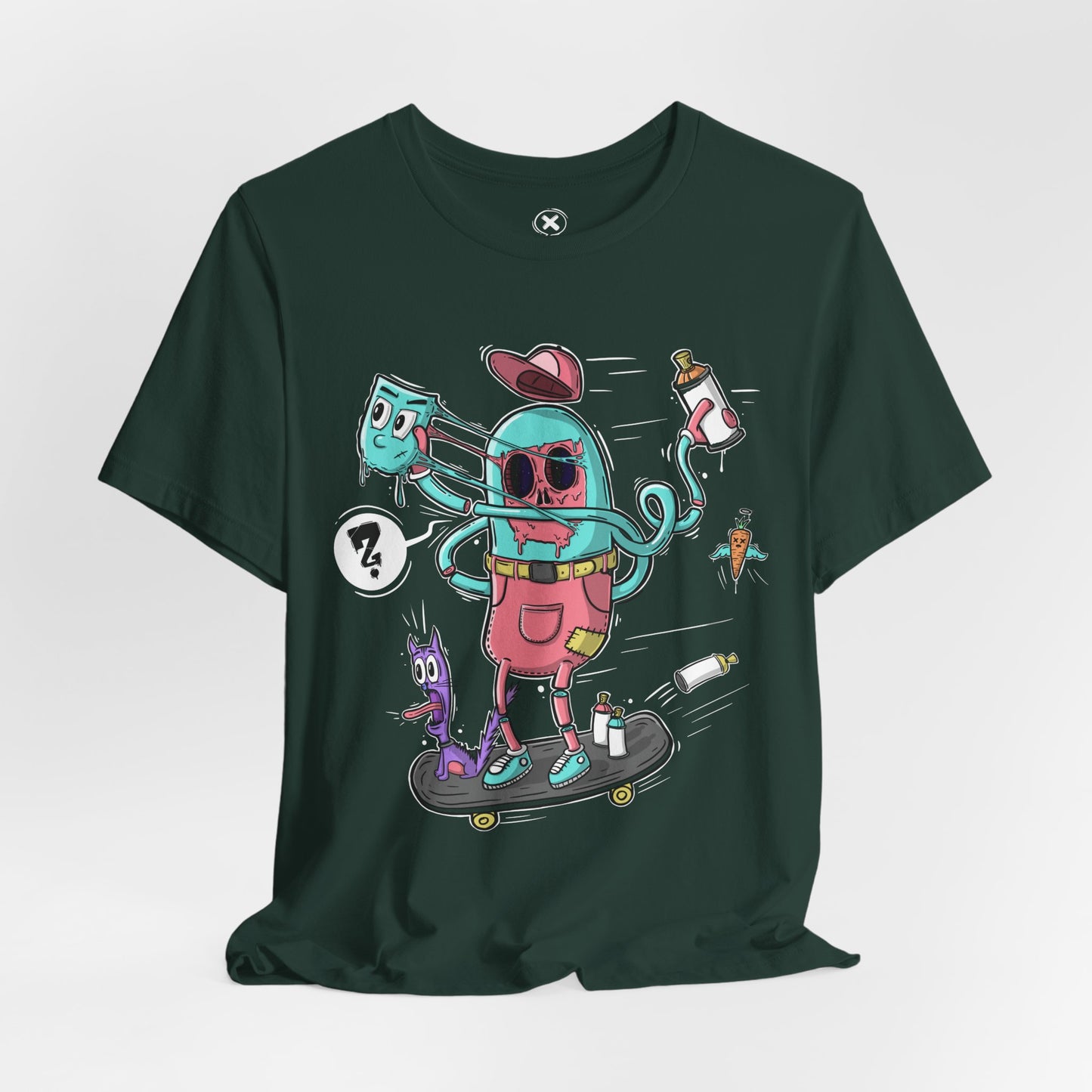 Mask Off Tee | Weird Skater Shirt | Funny Spray Can Graphic T-Shirt | Unisex Streetwear