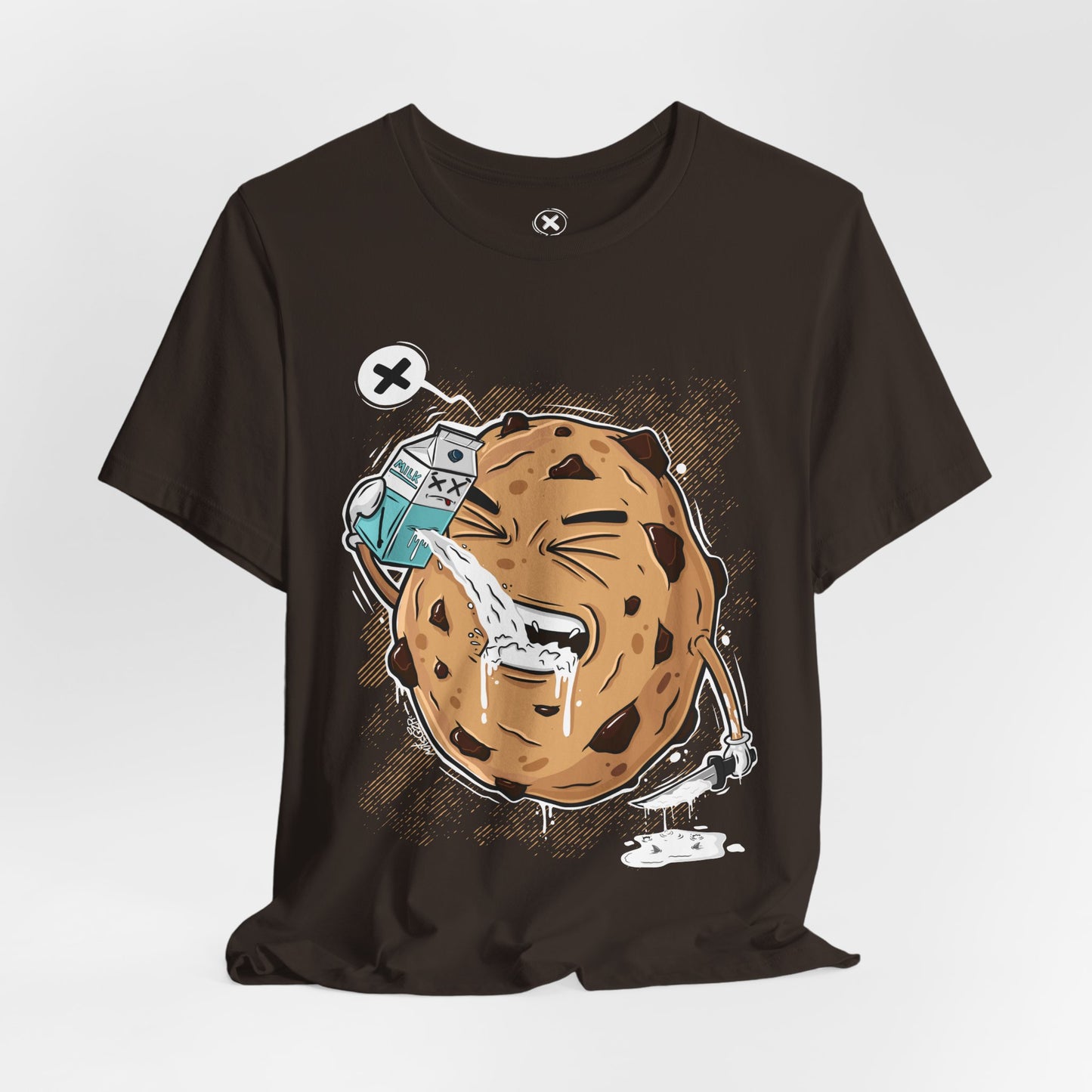 Milk & Cookie | Funny Food Shirt | Dark Humor Tee | Streetwear Style | Gift for Friends