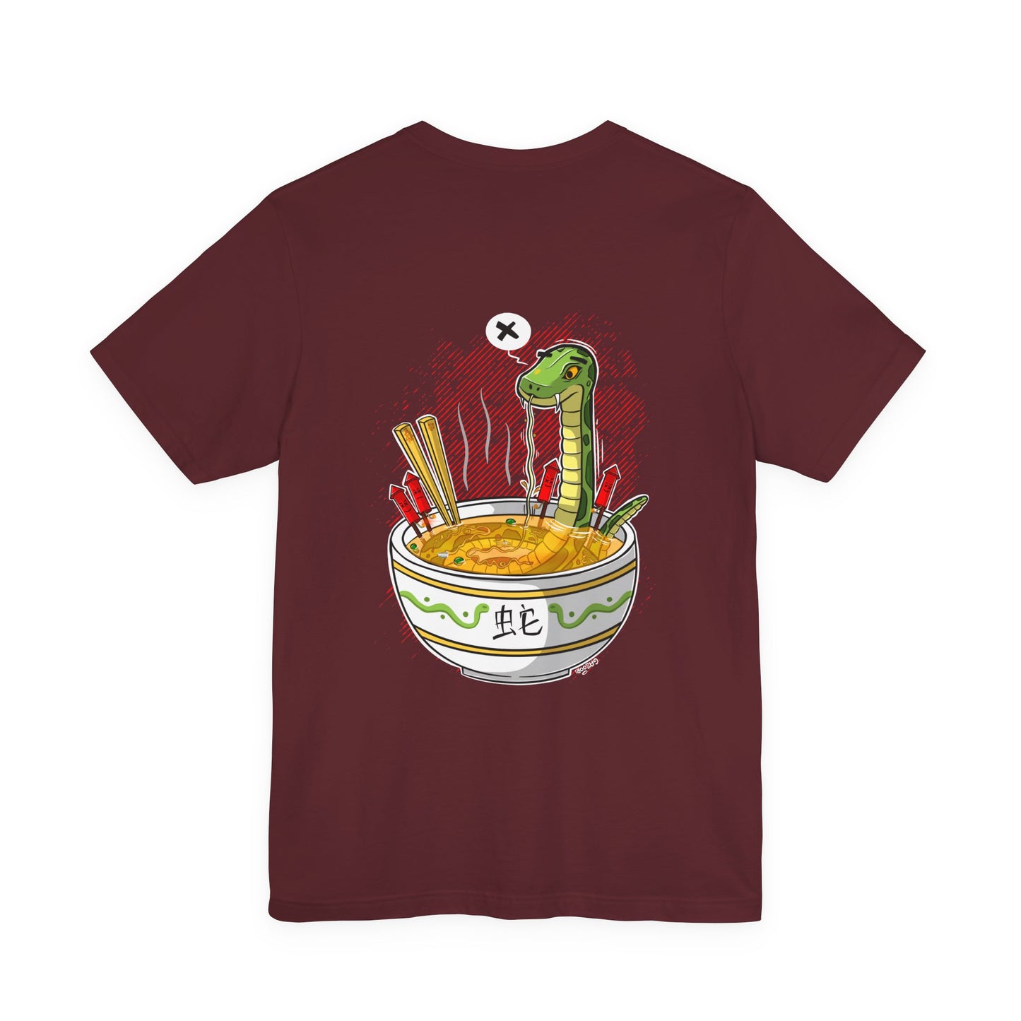 Ramen Snake | Unisex Shirt | Streetwear | Cartoon Graphic Tee | Funny Gift