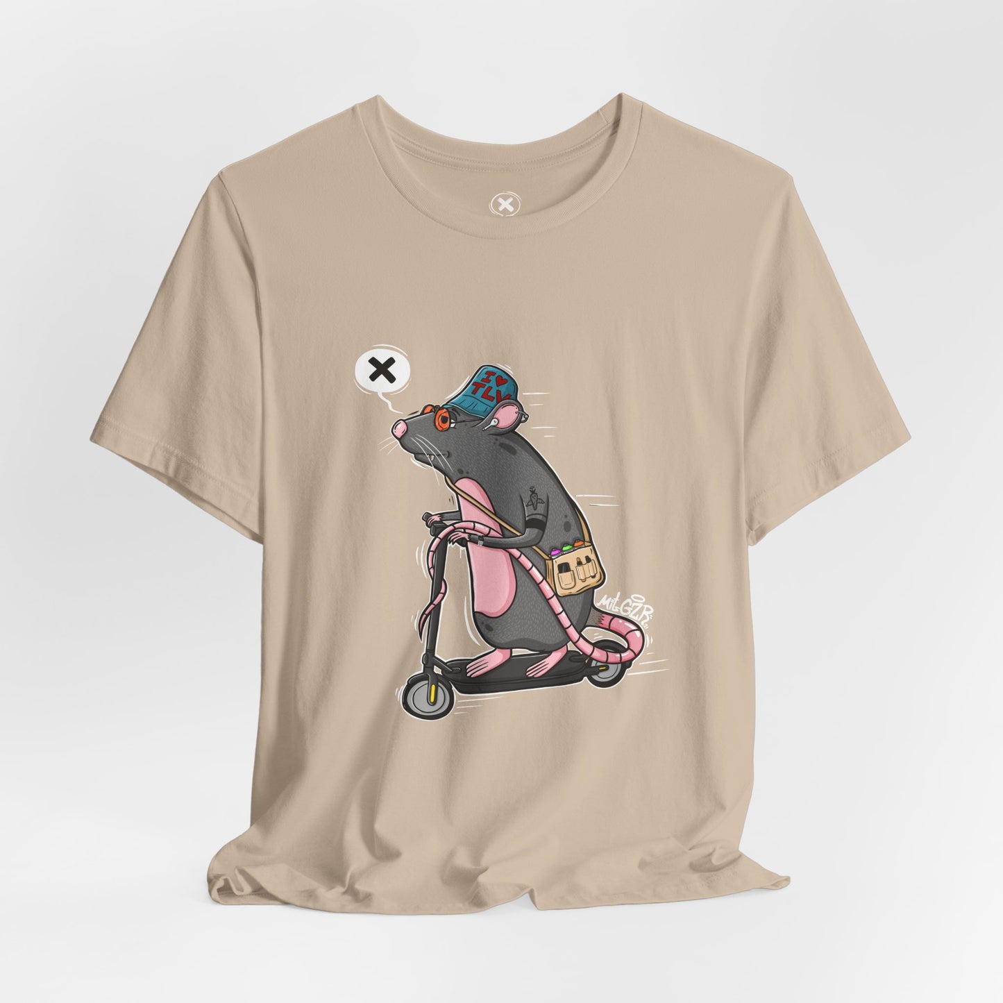 TLV Street Rat | Unisex Shirt | Streetwear | Cartoon Graphic Tee | Funny Gift