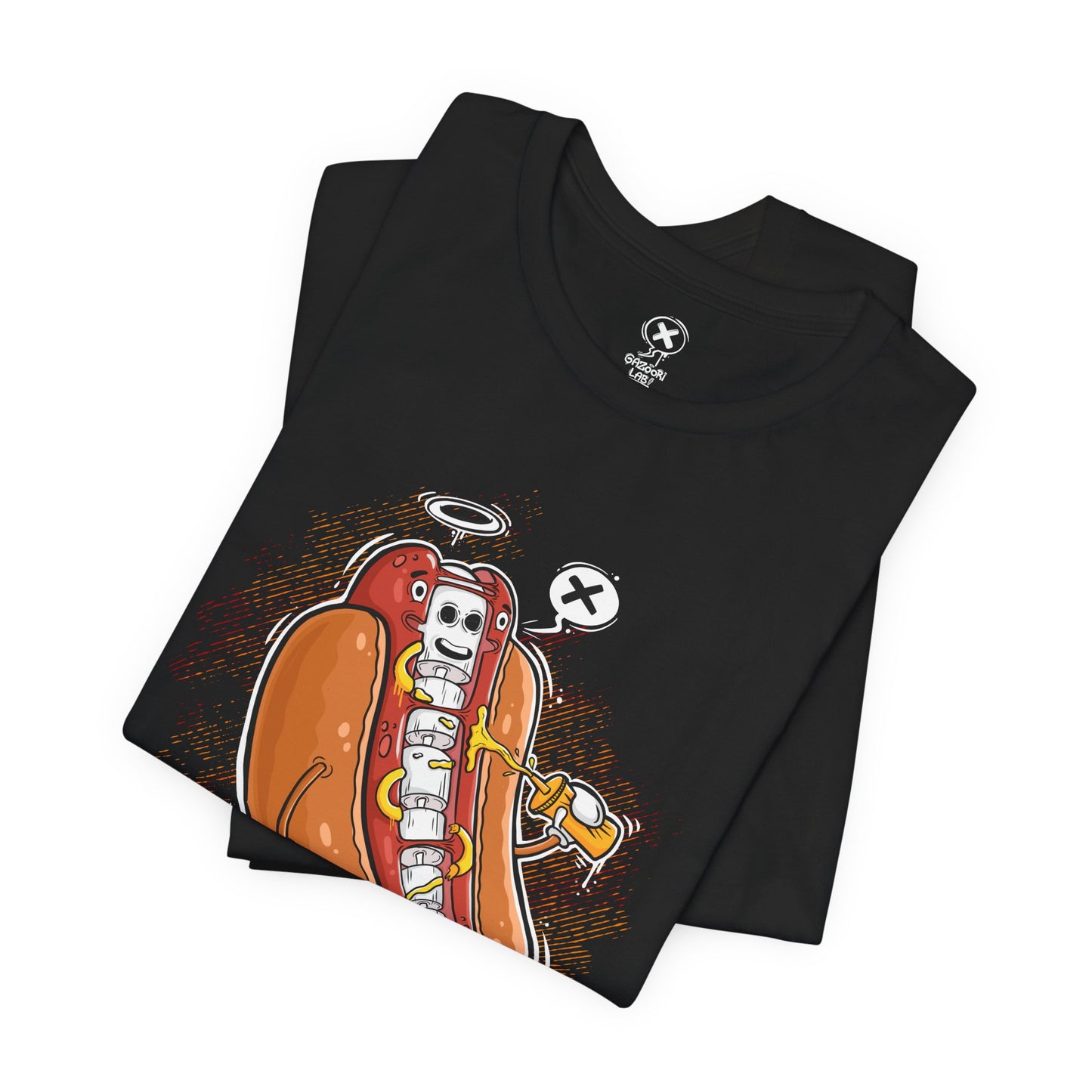 Hot Dog Skeleton | Unisex Shirt | Streetwear | Cartoon Graphic Tee | Funny Gift