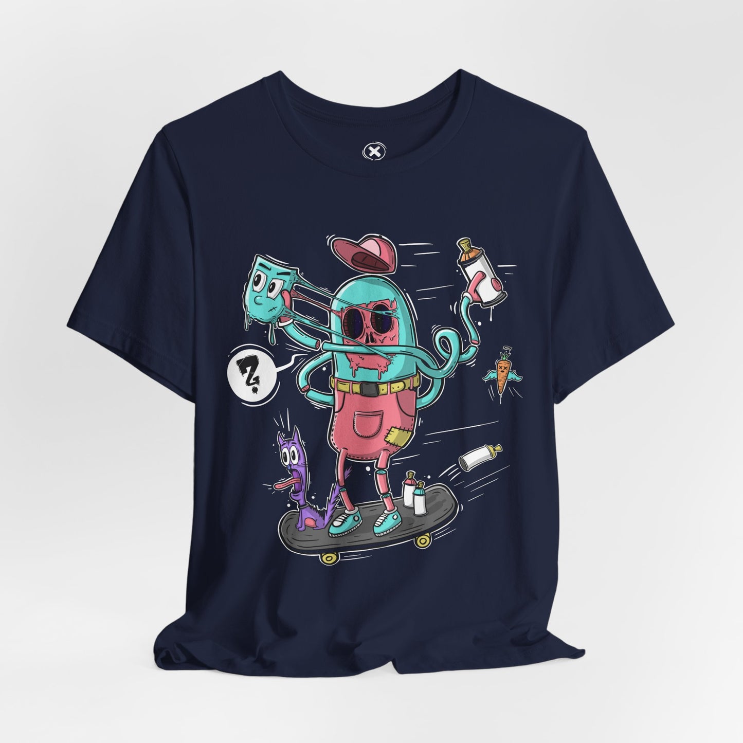 Mask Off Tee | Weird Skater Shirt | Funny Spray Can Graphic T-Shirt | Unisex Streetwear