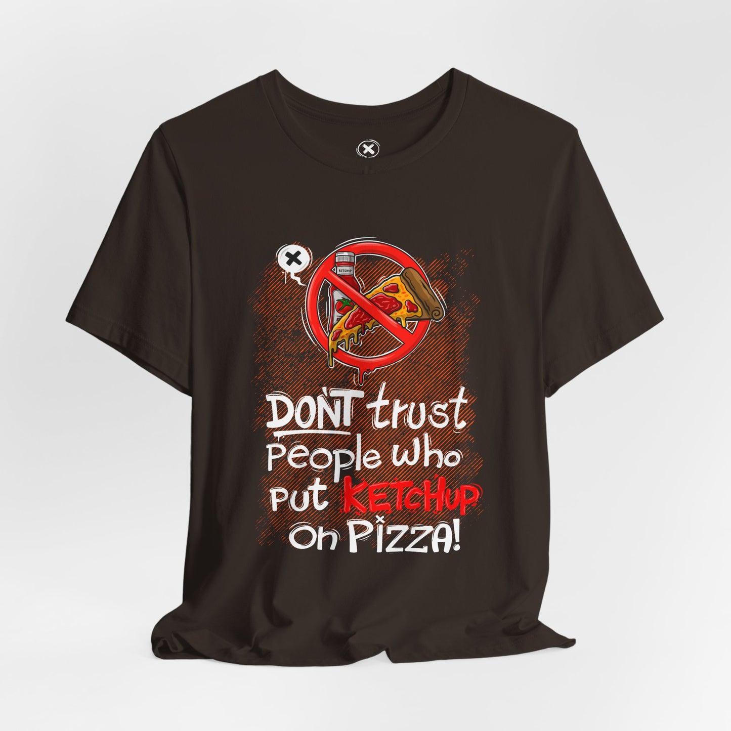 Forbidden Ketchup Pizza | Unisex Shirt | Streetwear | Cartoon Graphic Tee | Funny Gift