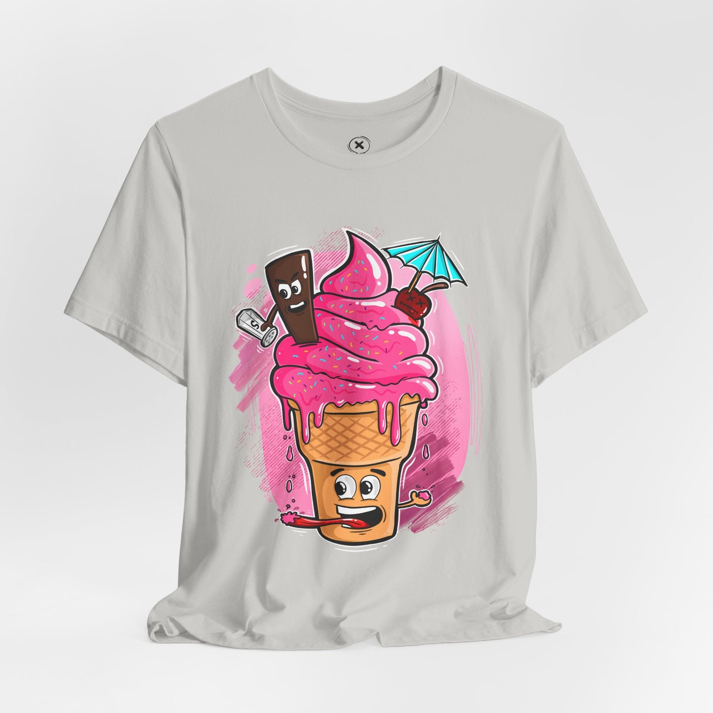 Ice Cream Chaos | Funny Dessert Shirt | Cartoon Food Tee | Gift for Friends