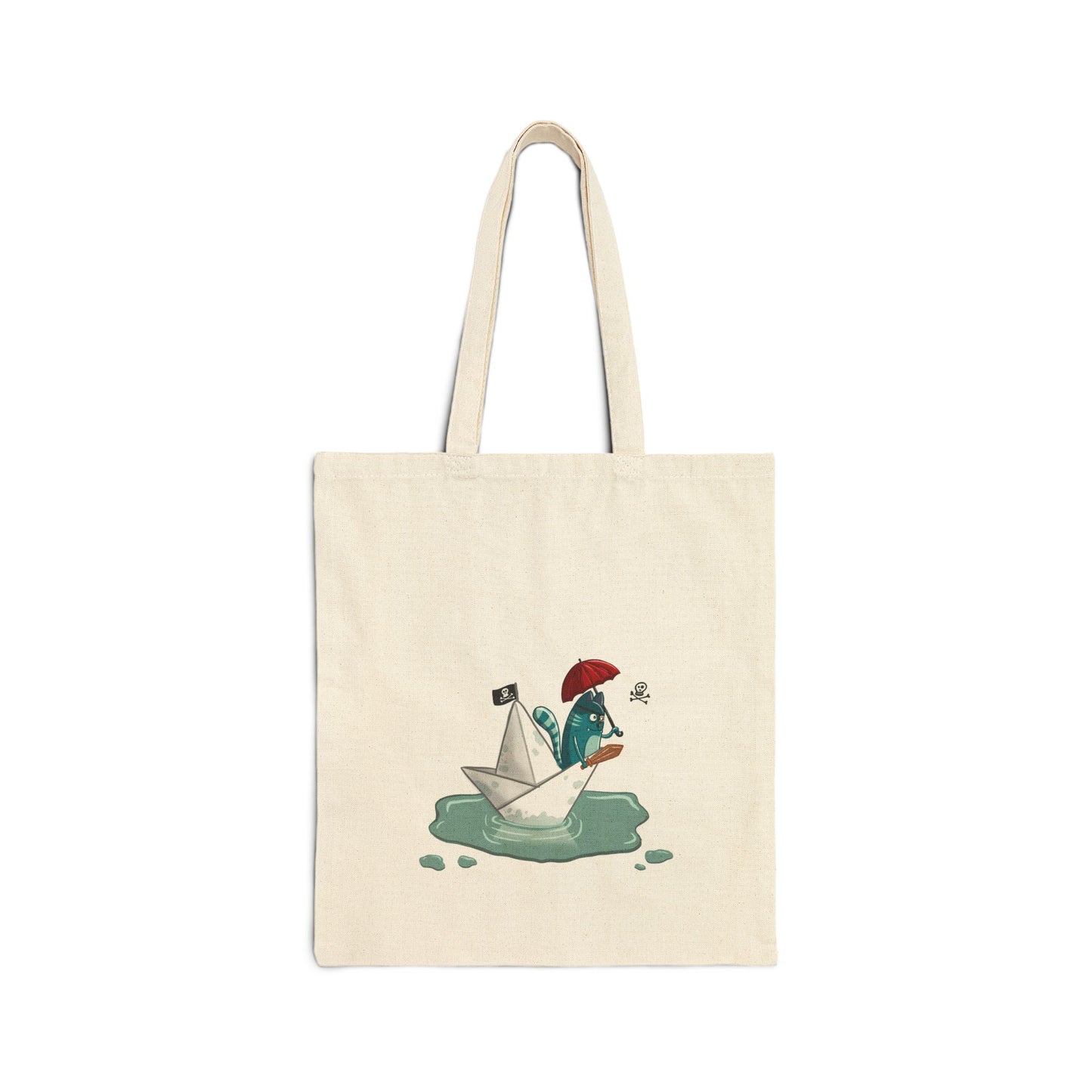 Pirate Cat | tote bag | eco-friendly shopper tote | funny graphic bag | streetwear accessory