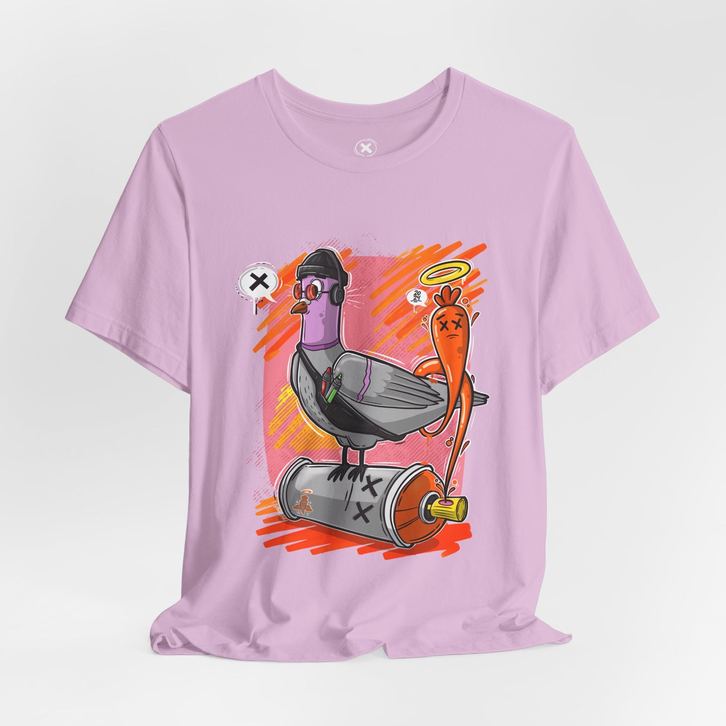 Street Artist Pigeon | Unisex Shirt | Streetwear | Cartoon Graphic Tee | Funny Gift