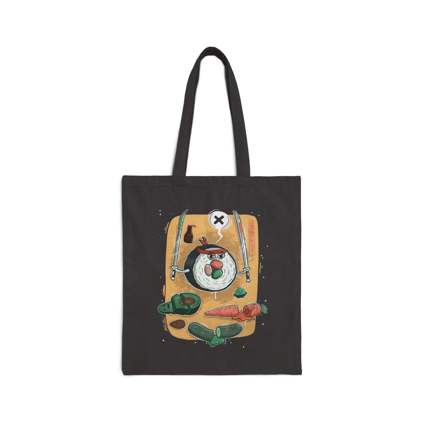 Sushi Samurai | tote bag | eco-friendly shopper tote | funny graphic bag | streetwear accessory