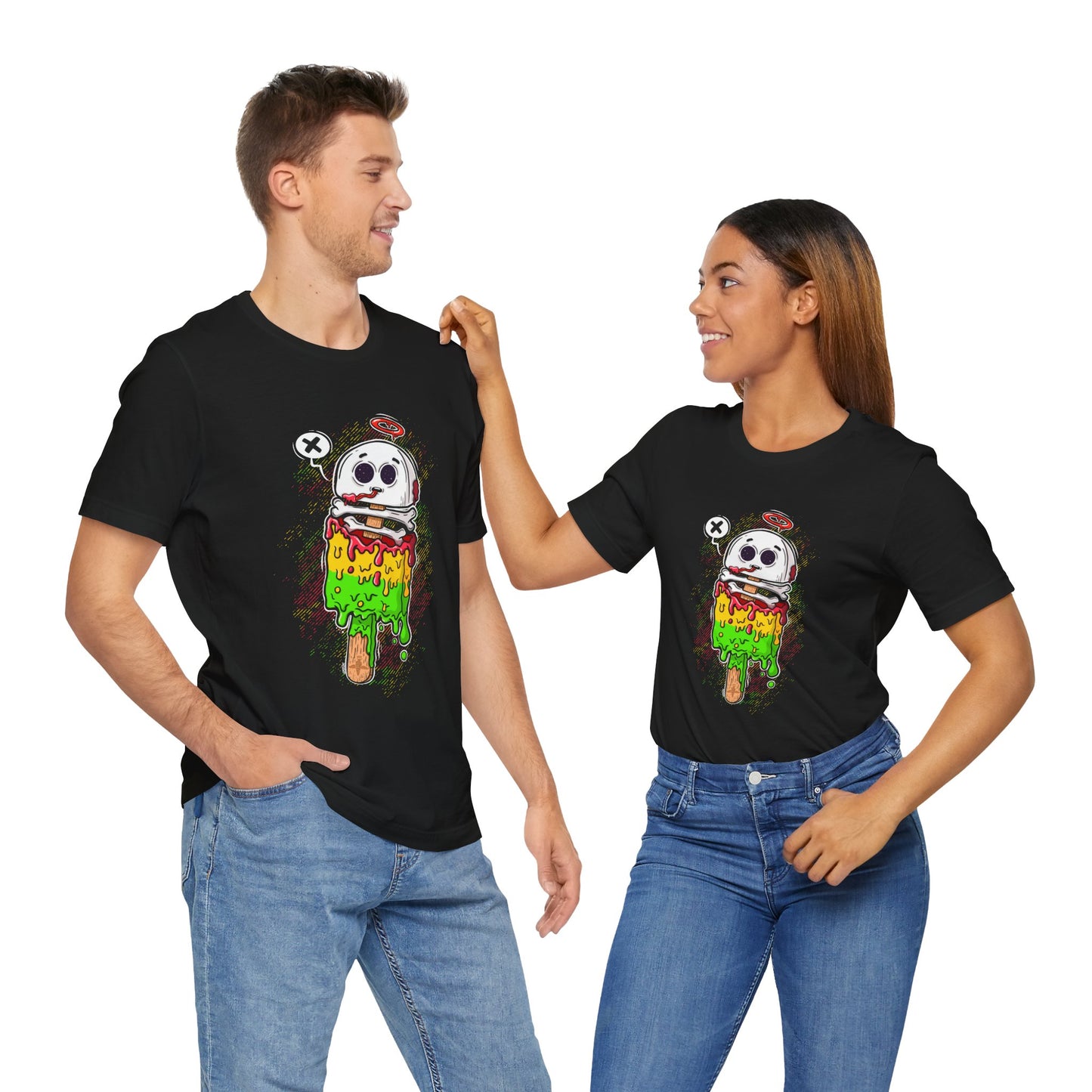 Melting Skull Popsicle | Unisex Shirt | Streetwear | Cartoon Graphic Tee | Funny Gift