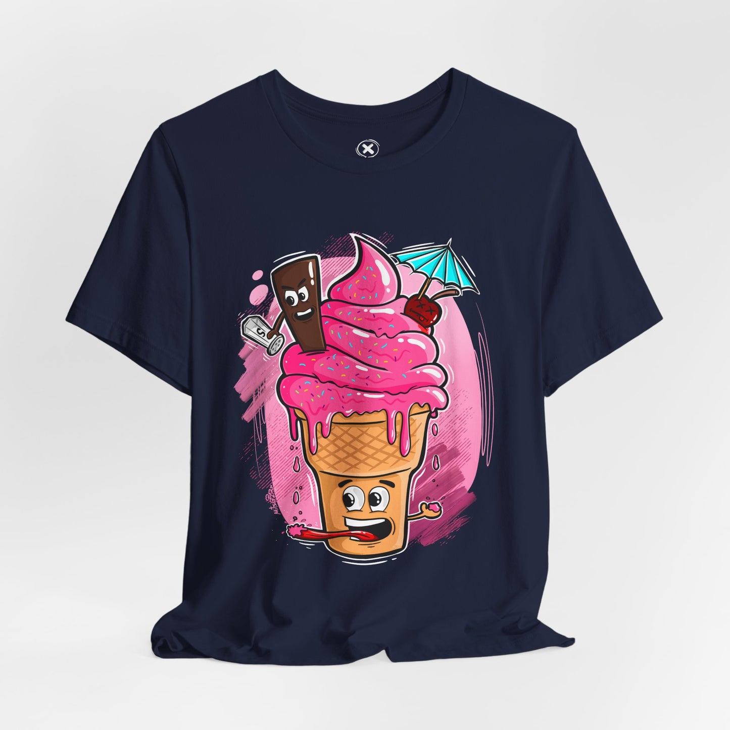 Ice Cream Chaos | Funny Dessert Shirt | Cartoon Food Tee | Gift for Friends