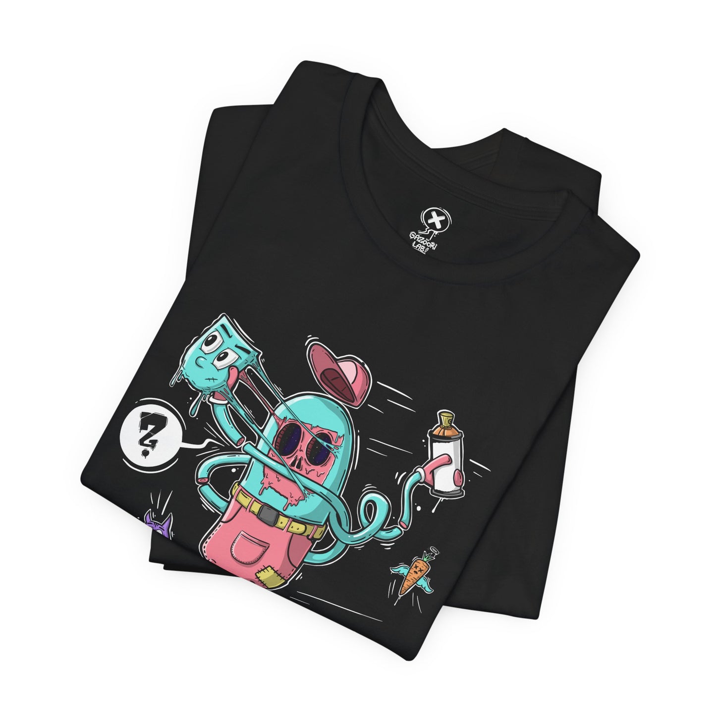 Mask Off Skater | Unisex Shirt | Streetwear | Cartoon Graphic Tee | Funny Gift