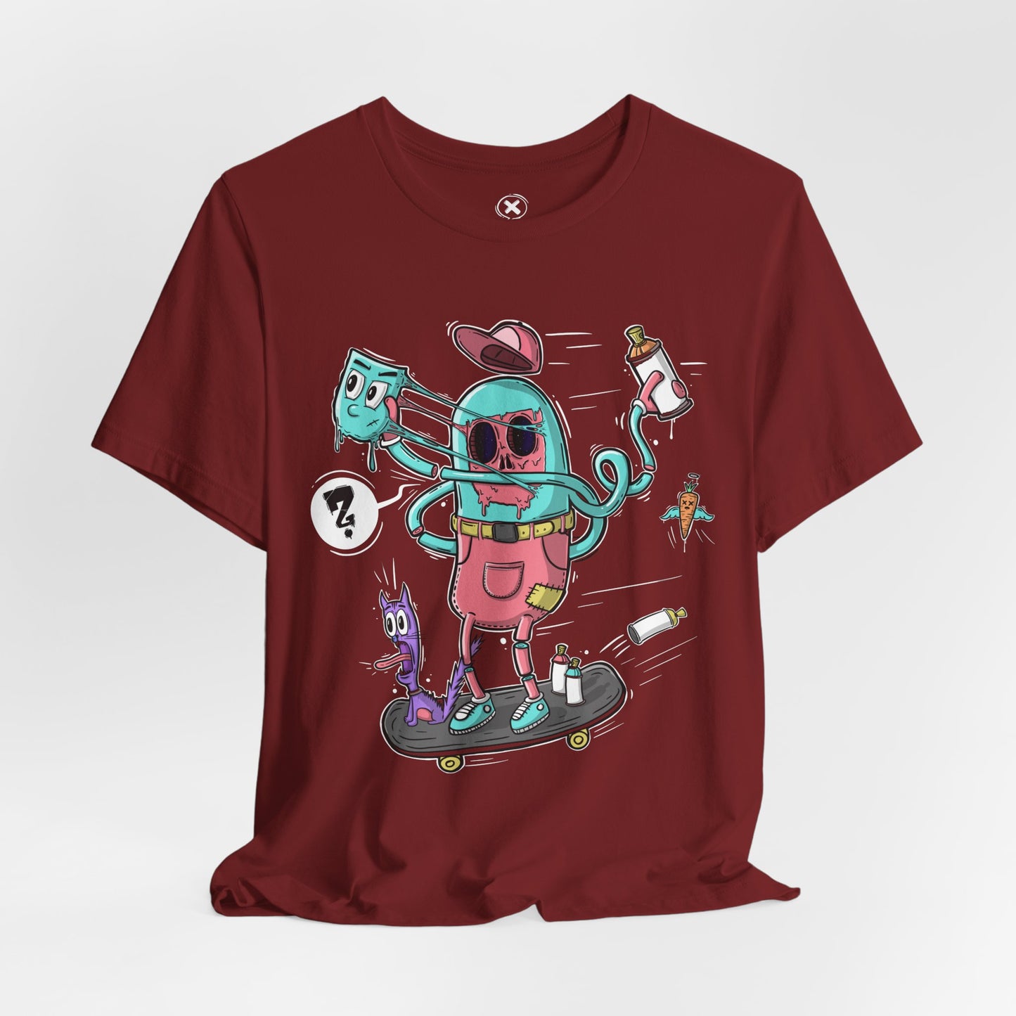 Mask Off Tee | Weird Skater Shirt | Funny Spray Can Graphic T-Shirt | Unisex Streetwear