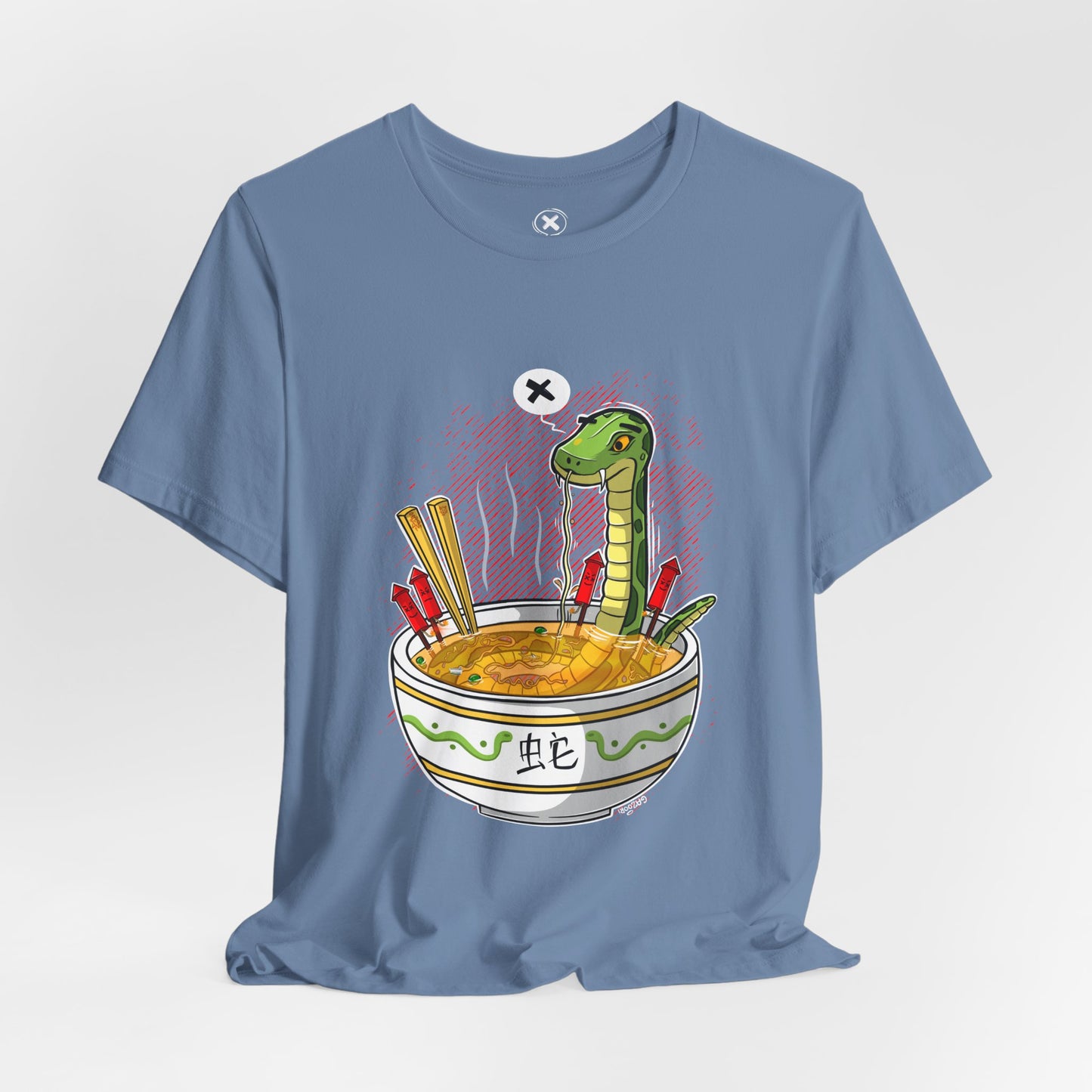 Ramen Snake | Unisex Shirt | Streetwear | Cartoon Graphic Tee | Funny Gift