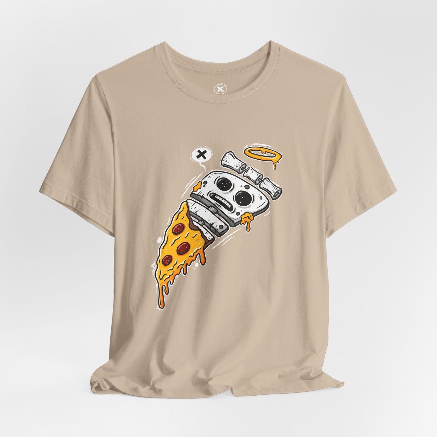 Skeleton Pizza | Unisex Shirt | Streetwear | Cartoon Graphic Tee | Funny Gift