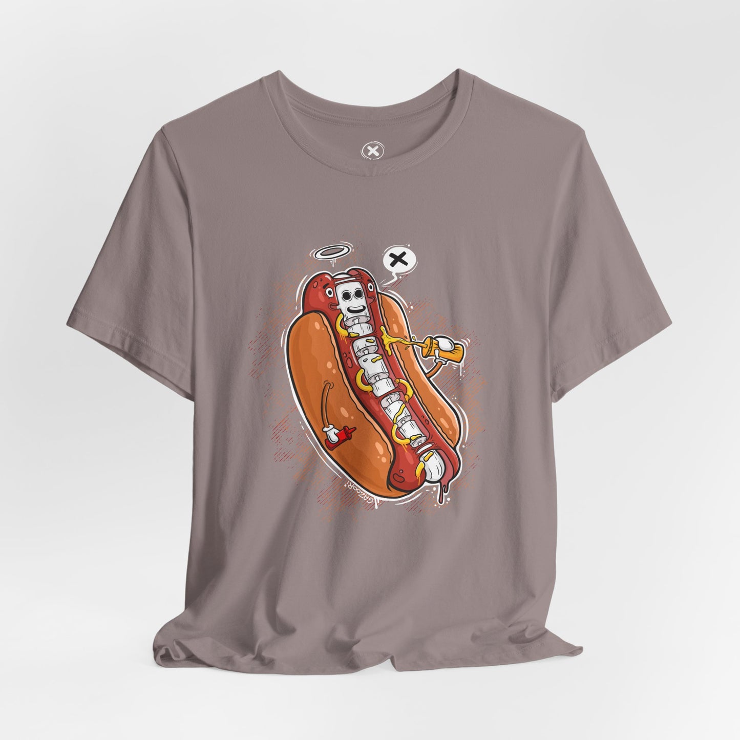 Hot Dog Skeleton | Unisex Shirt | Streetwear | Cartoon Graphic Tee | Funny Gift