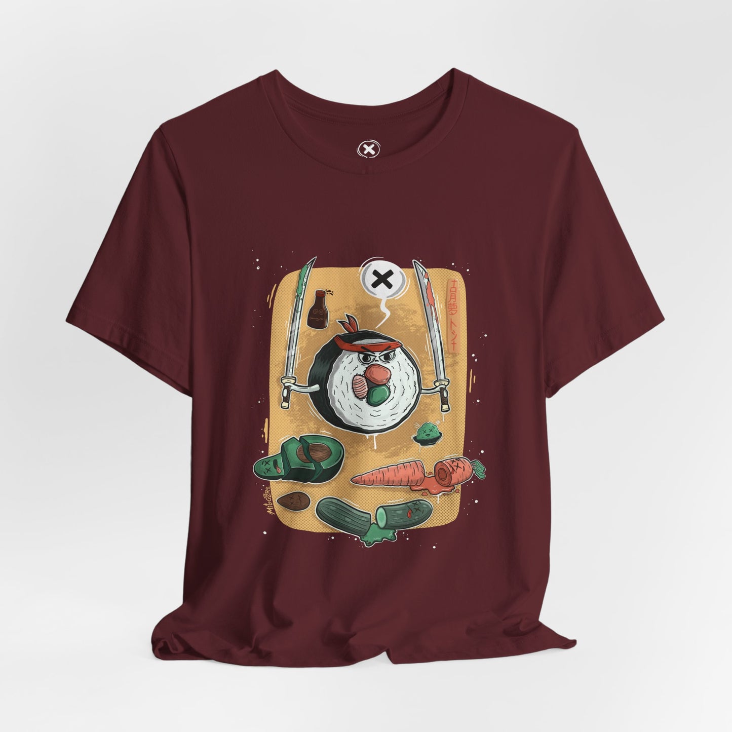 Ninja Sushi | Unisex Shirt | Streetwear | Cartoon Graphic Tee | Funny Gift