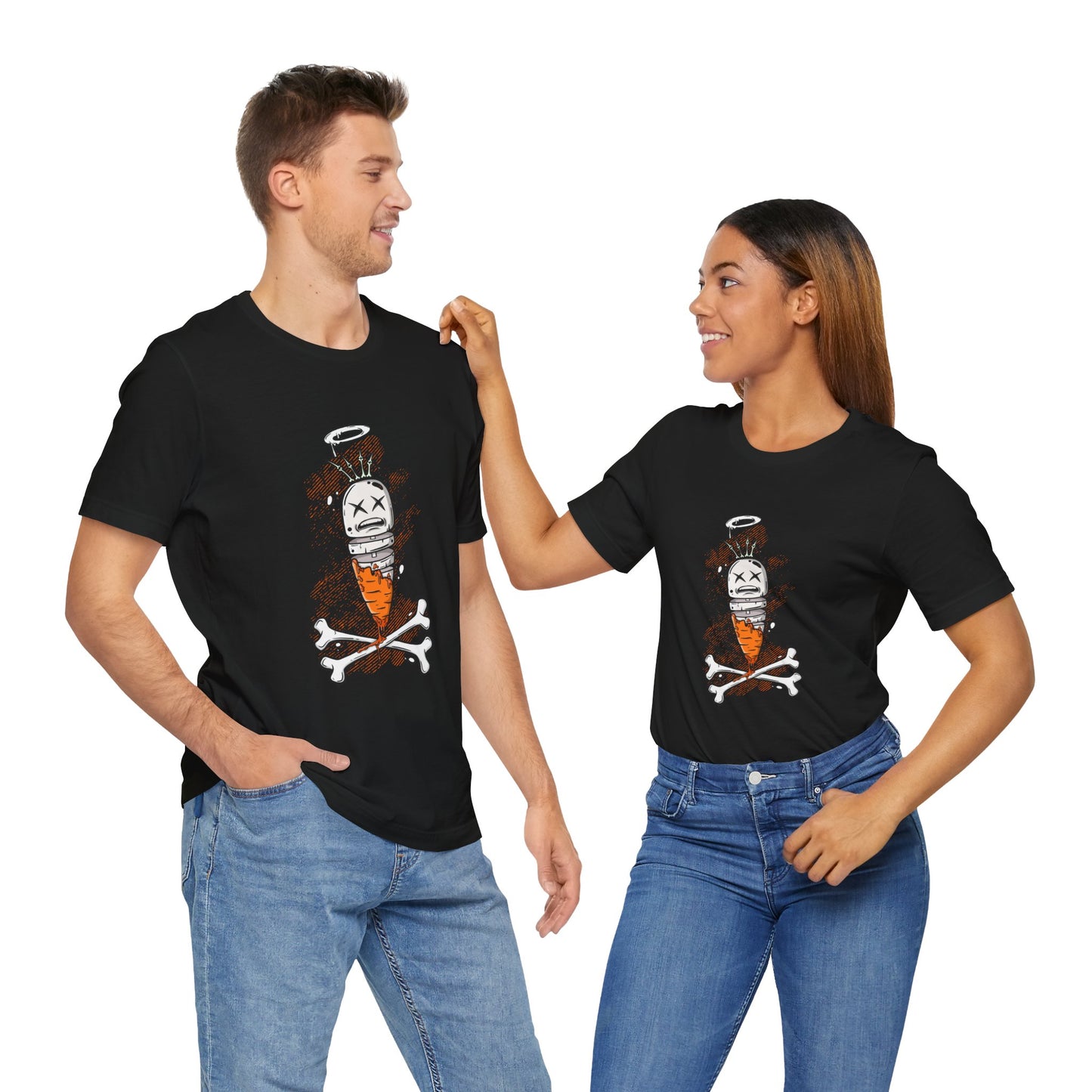 Skeleton Carrot | Unisex Shirt | Streetwear | Cartoon Graphic Tee | Funny Gift