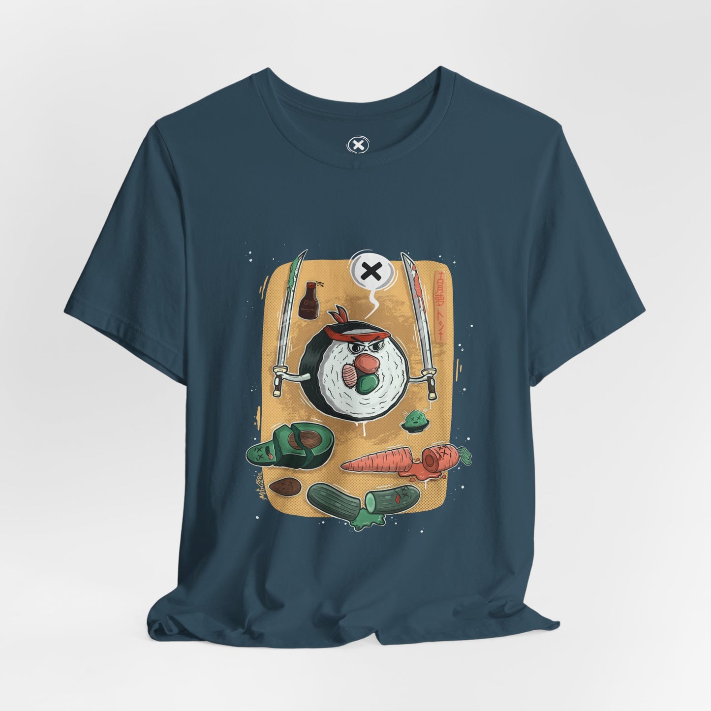 Ninja Sushi | Unisex Shirt | Streetwear | Cartoon Graphic Tee | Funny Gift