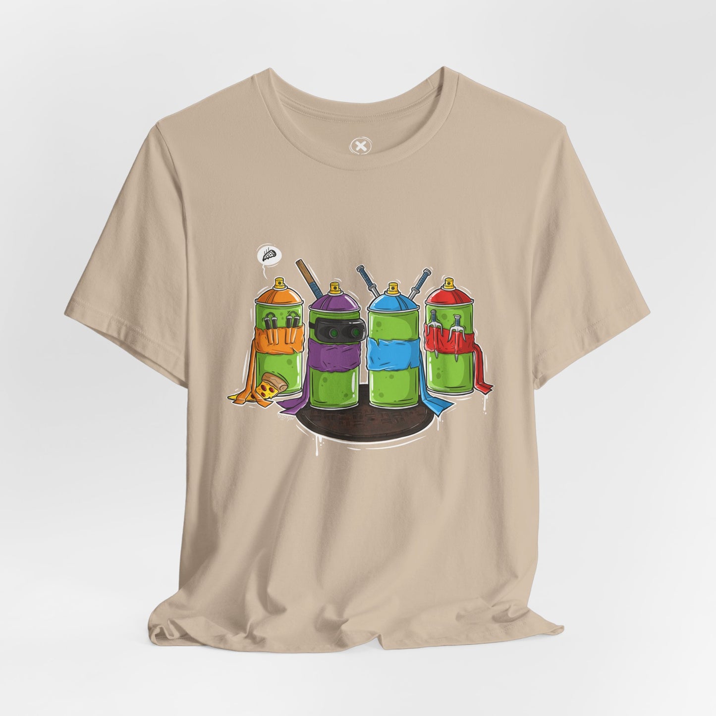 Ninja Spray Cans | Unisex Shirt | Streetwear | Cartoon Graphic Tee | Funny Gift