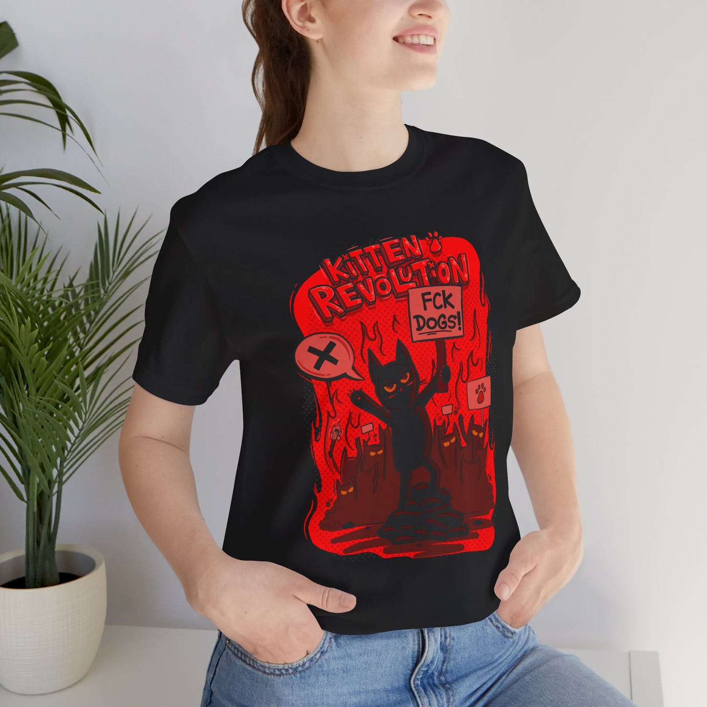 Kitten Revolution | Unisex Shirt | Streetwear | Cartoon Graphic Tee | Funny Gift