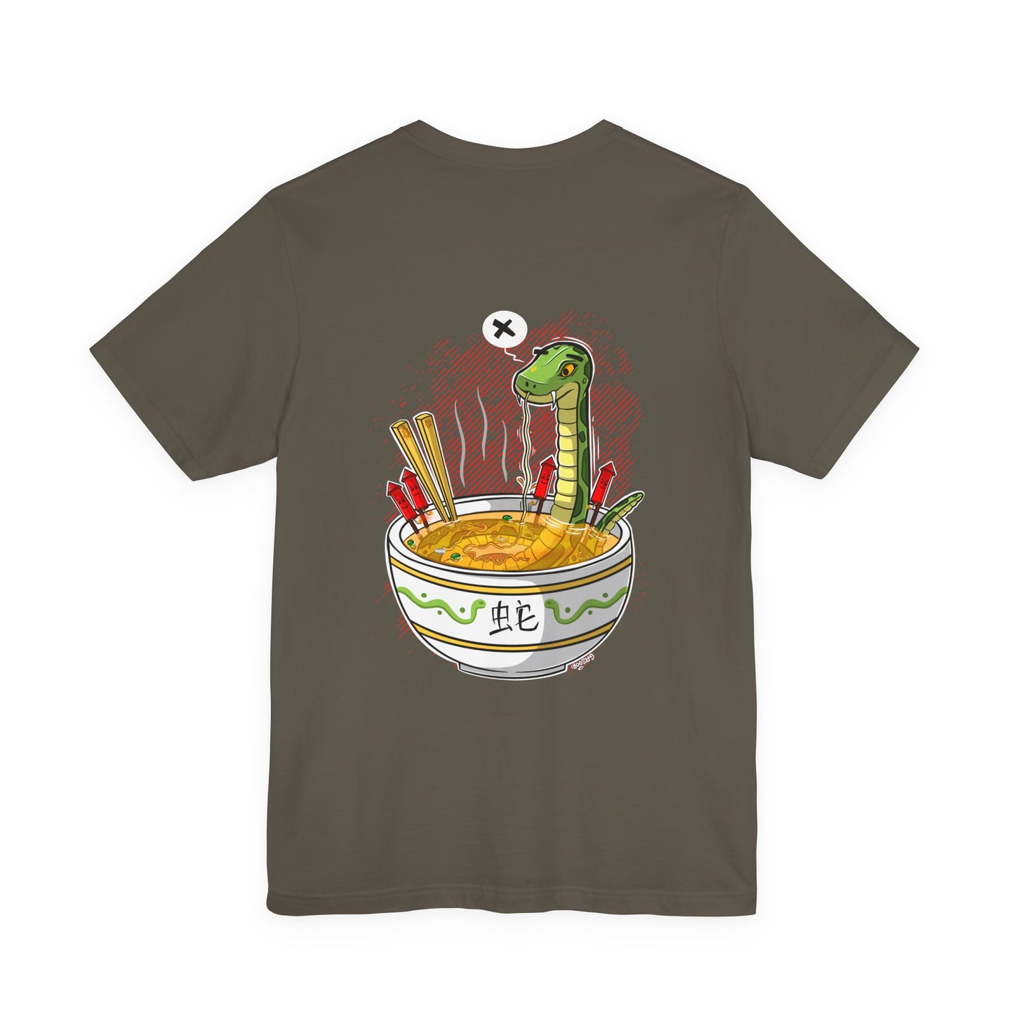 Ramen Snake | Unisex Shirt | Streetwear | Cartoon Graphic Tee | Funny Gift