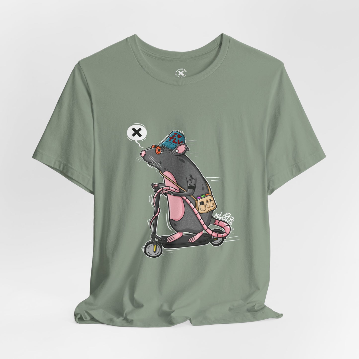 TLV Street Rat | Unisex Shirt | Streetwear | Cartoon Graphic Tee | Funny Gift