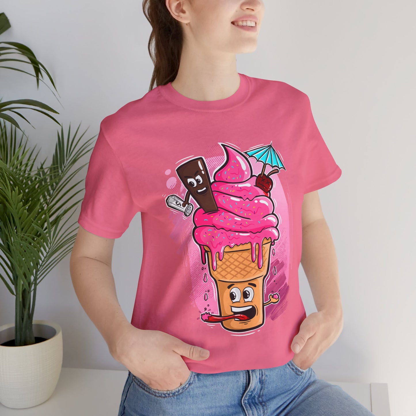 Ice Cream Chaos | Funny Dessert Shirt | Cartoon Food Tee | Gift for Friends