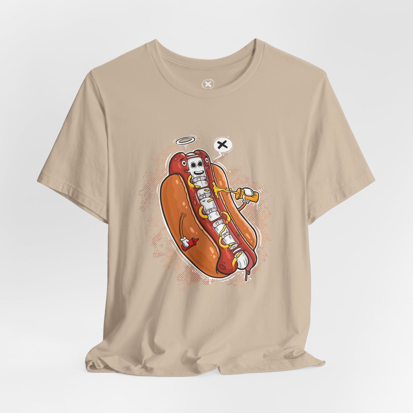 Hot Dog Skeleton | Unisex Shirt | Streetwear | Cartoon Graphic Tee | Funny Gift