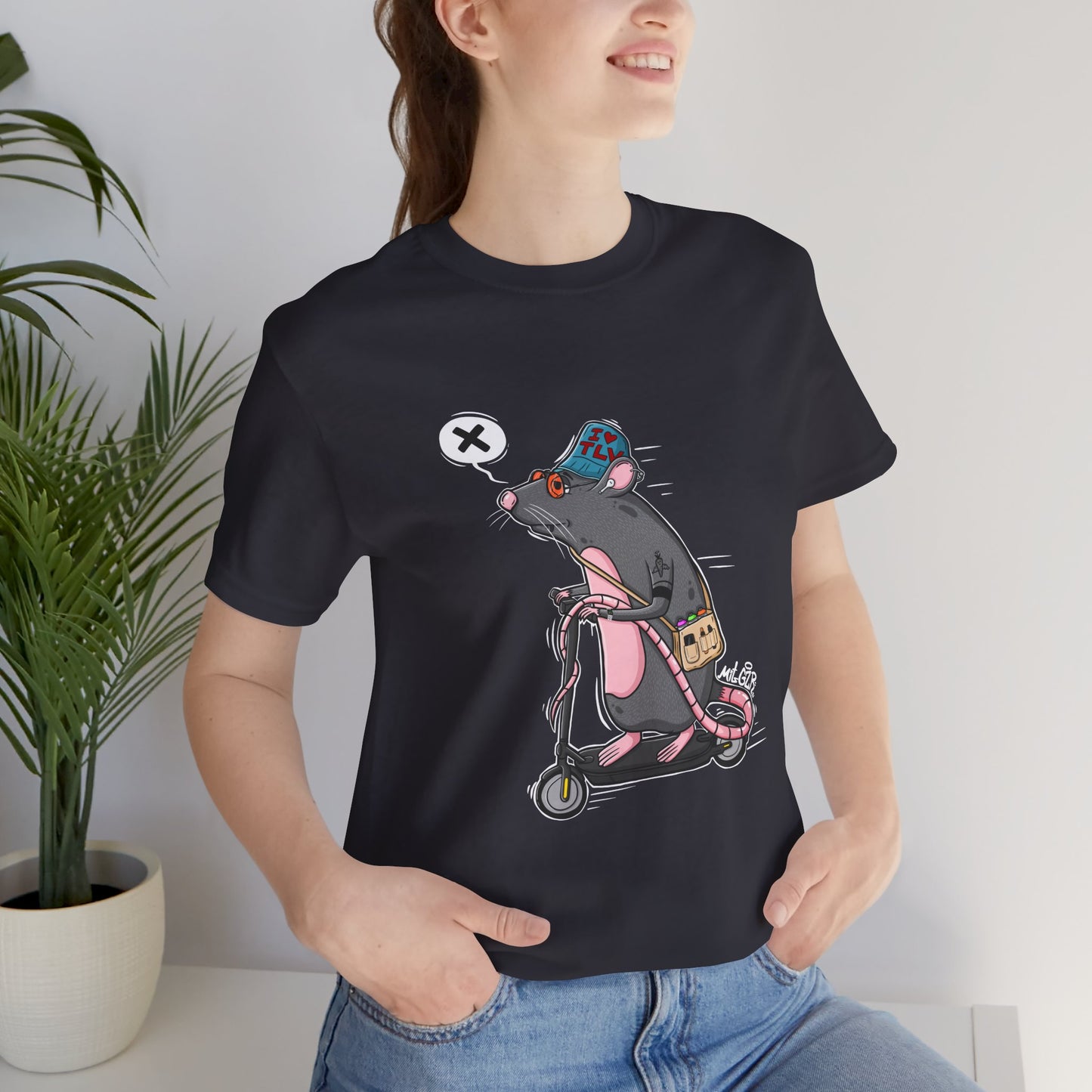 TLV Street Rat | Unisex Shirt | Streetwear | Cartoon Graphic Tee | Funny Gift