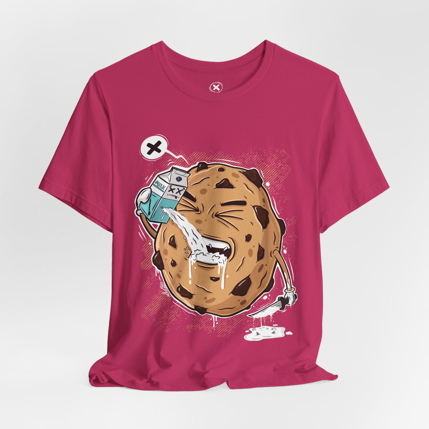 Milk & Cookie | Funny Food Shirt | Dark Humor Tee | Streetwear Style | Gift for Friends