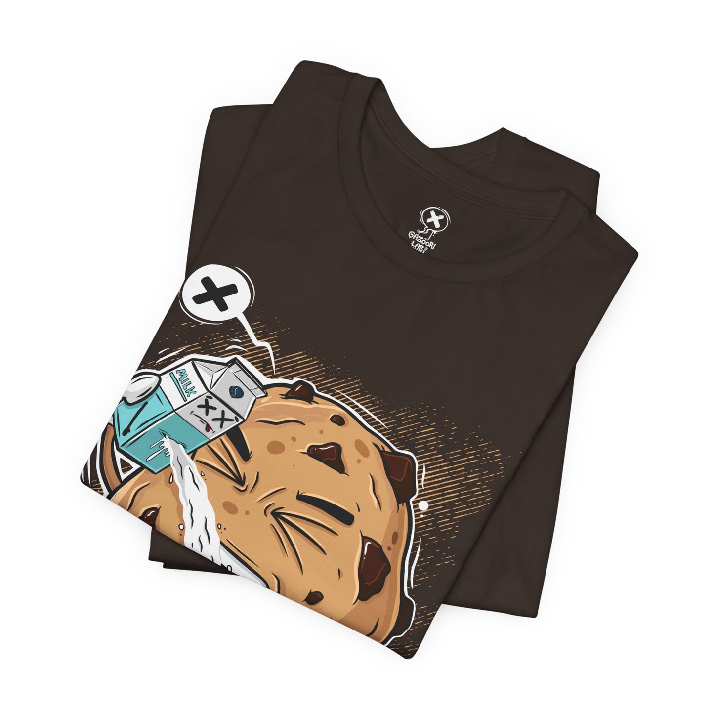 Milk & Cookie | Funny Food Shirt | Dark Humor Tee | Streetwear Style | Gift for Friends