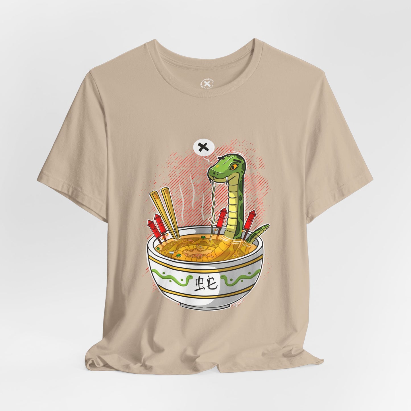 Ramen Snake | Unisex Shirt | Streetwear | Cartoon Graphic Tee | Funny Gift