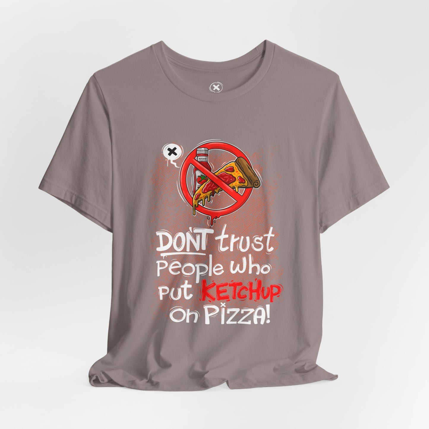 Forbidden Ketchup Pizza | Unisex Shirt | Streetwear | Cartoon Graphic Tee | Funny Gift