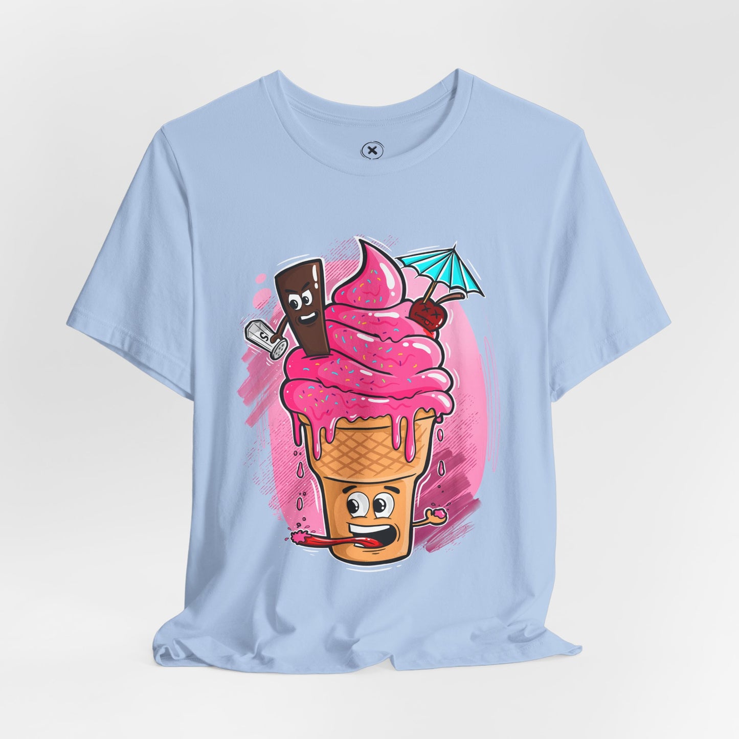 Ice Cream Chaos | Funny Dessert Shirt | Cartoon Food Tee | Gift for Friends