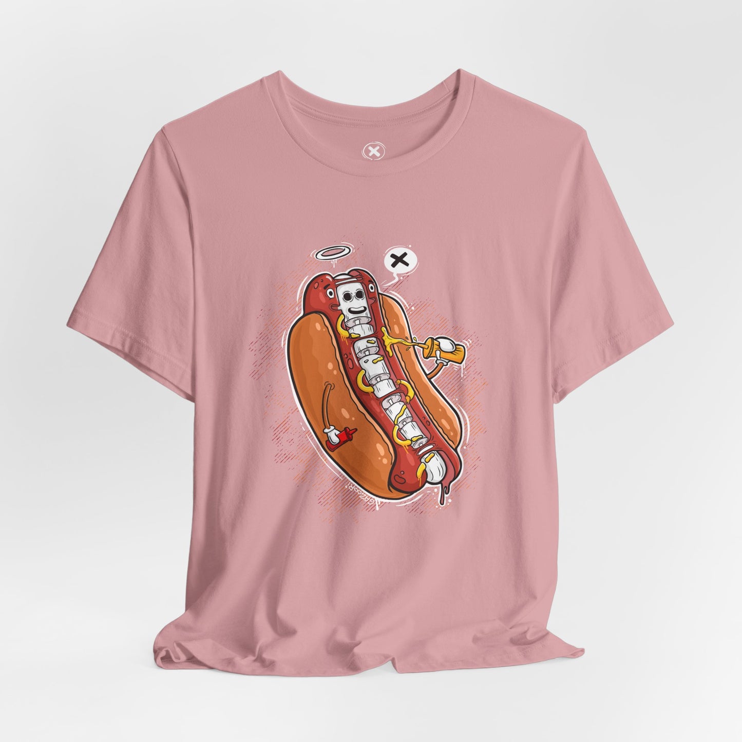 Hot Dog Skeleton | Unisex Shirt | Streetwear | Cartoon Graphic Tee | Funny Gift