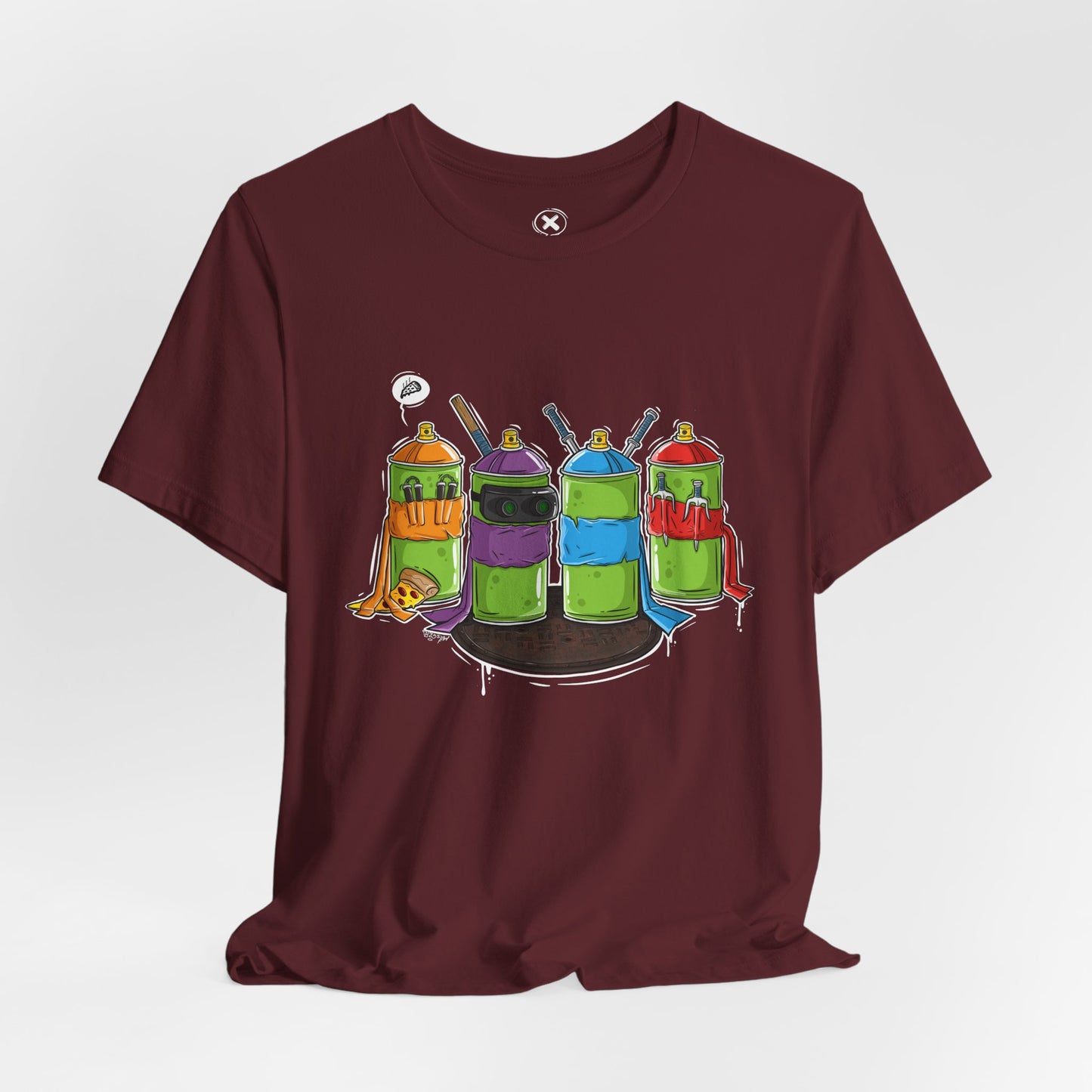 Ninja Spray Cans | Unisex Shirt | Streetwear | Cartoon Graphic Tee | Funny Gift