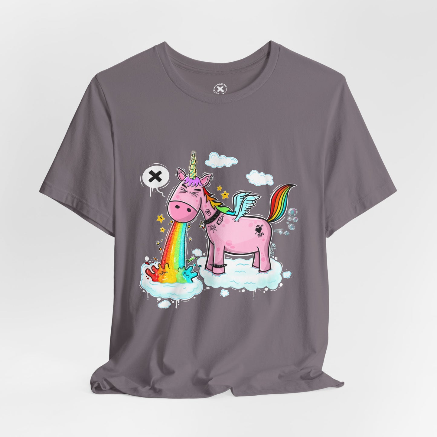 Puking Unicorn | Unisex Shirt | Streetwear | Cartoon Graphic Tee | Funny Gift