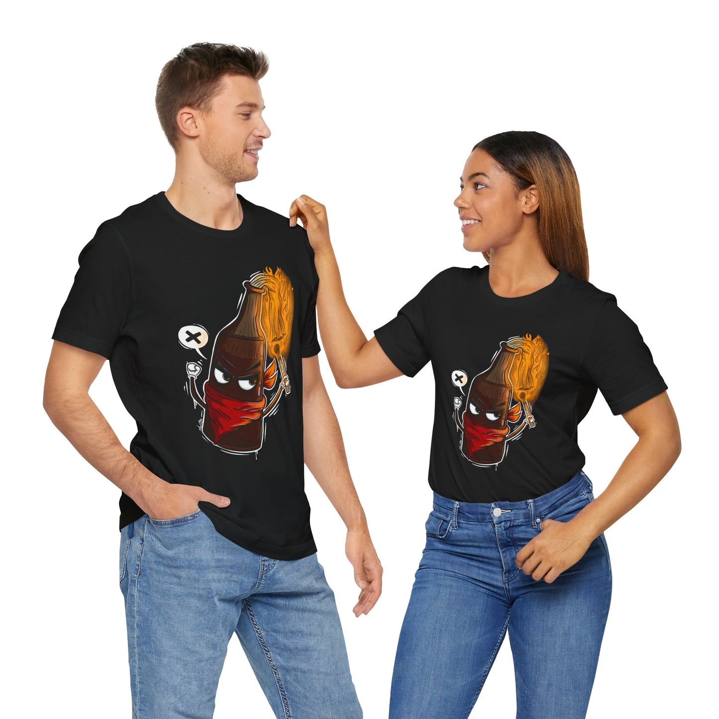 Molotov Spirit | Unisex Shirt | Streetwear | Cartoon Graphic Tee | Funny Gift