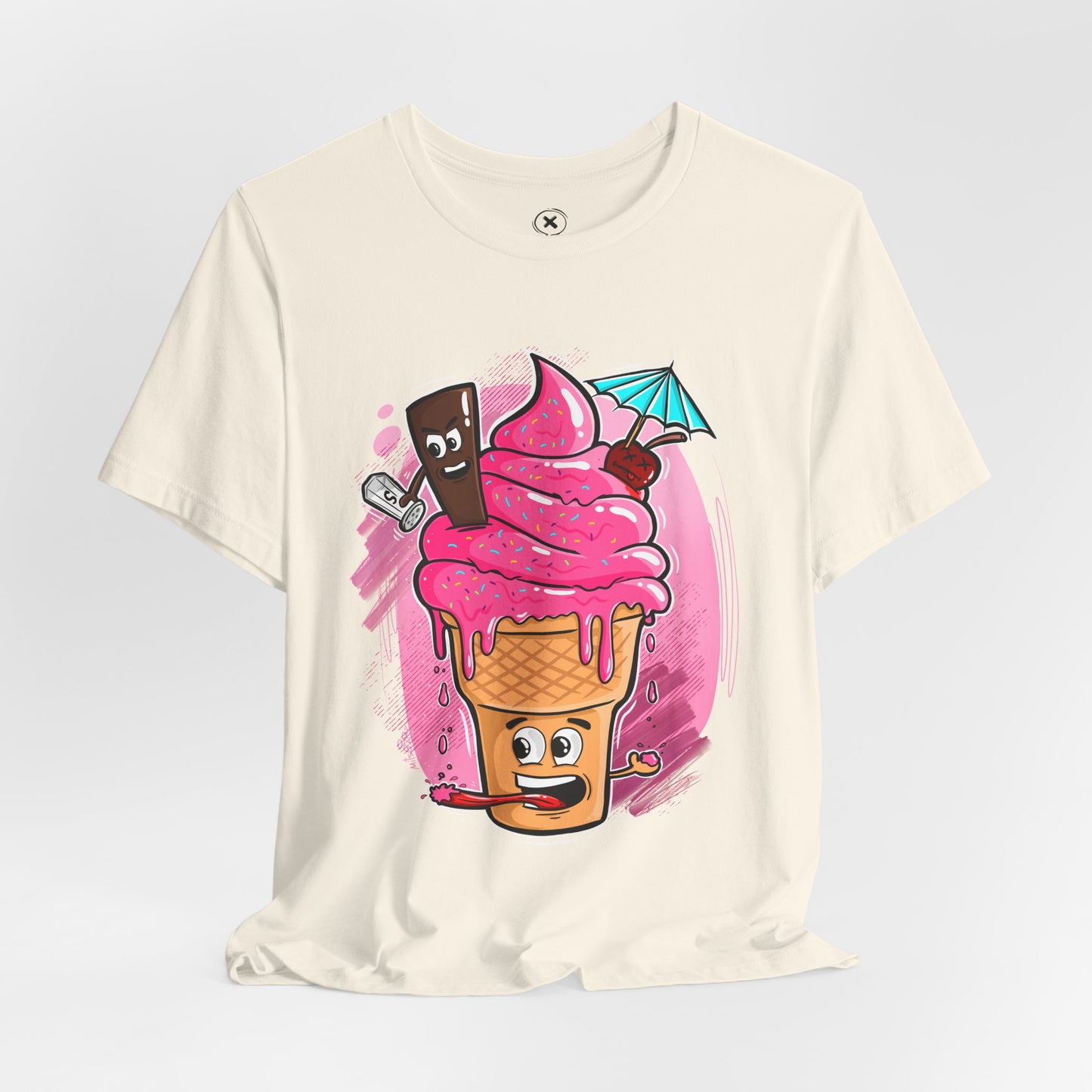 Ice Cream Chaos | Funny Dessert Shirt | Cartoon Food Tee | Gift for Friends
