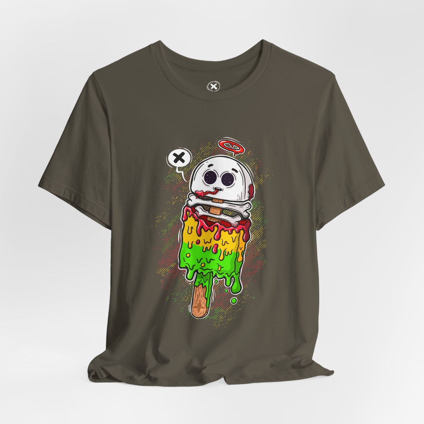 Melting Skull Popsicle | Unisex Shirt | Streetwear | Cartoon Graphic Tee | Funny Gift