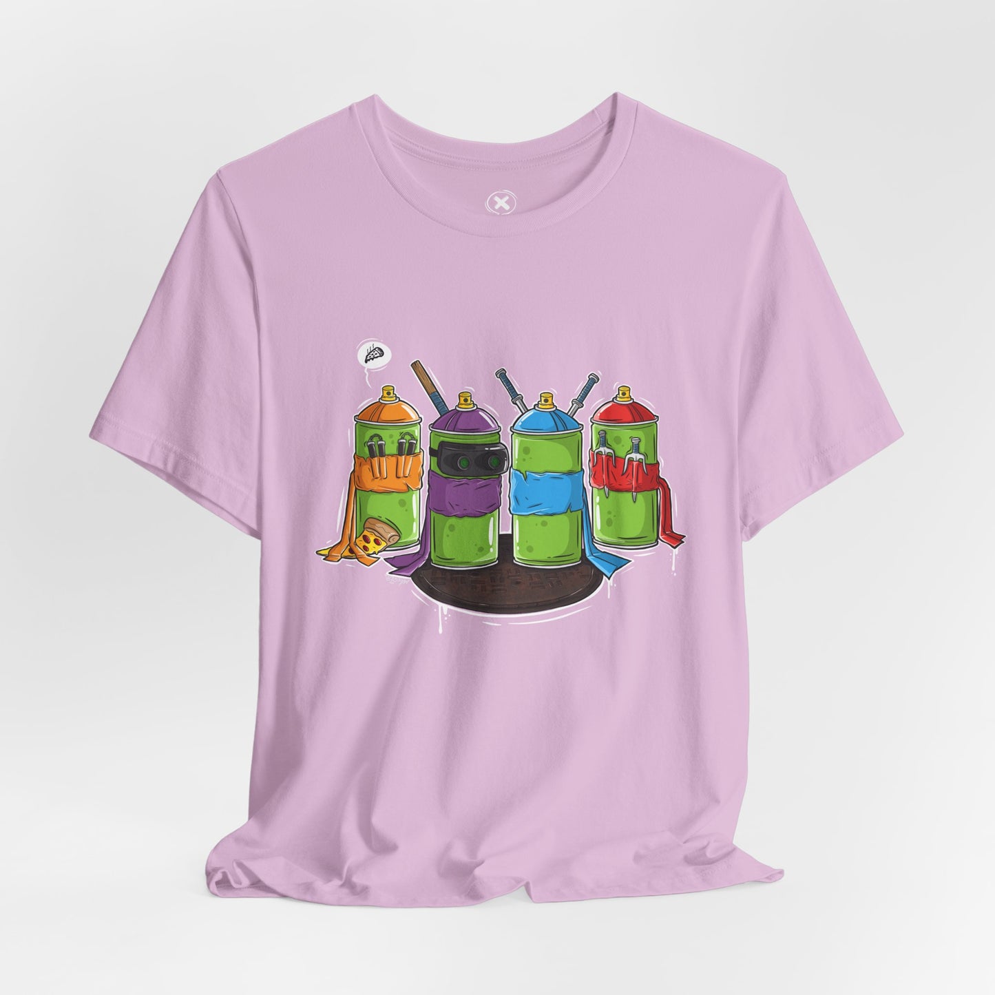 Ninja Spray Cans | Unisex Shirt | Streetwear | Cartoon Graphic Tee | Funny Gift