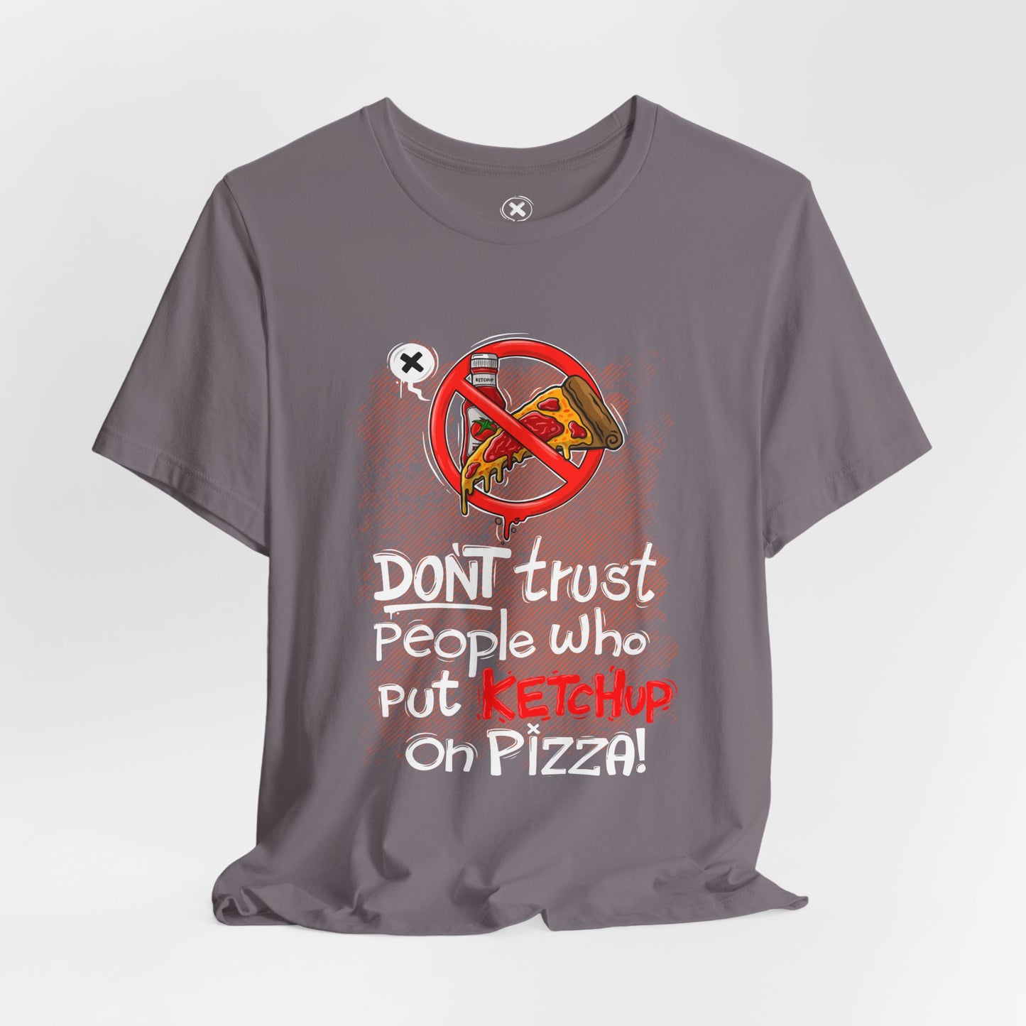 Forbidden Ketchup Pizza | Unisex Shirt | Streetwear | Cartoon Graphic Tee | Funny Gift